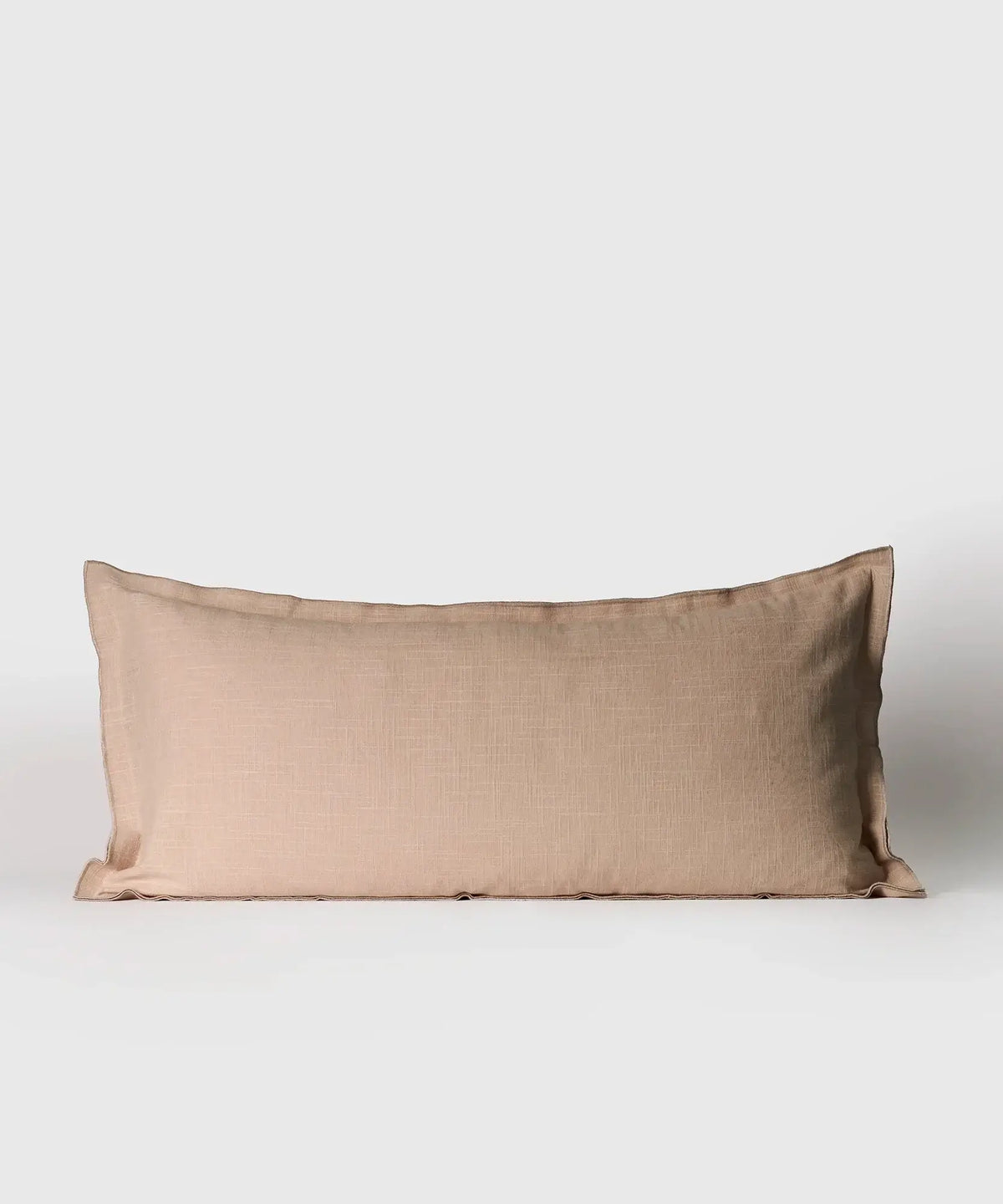 Cojín Básico de algodón unicolor en tono beige, tamaño 40 x 90 cm, ideal para decoración y confort.