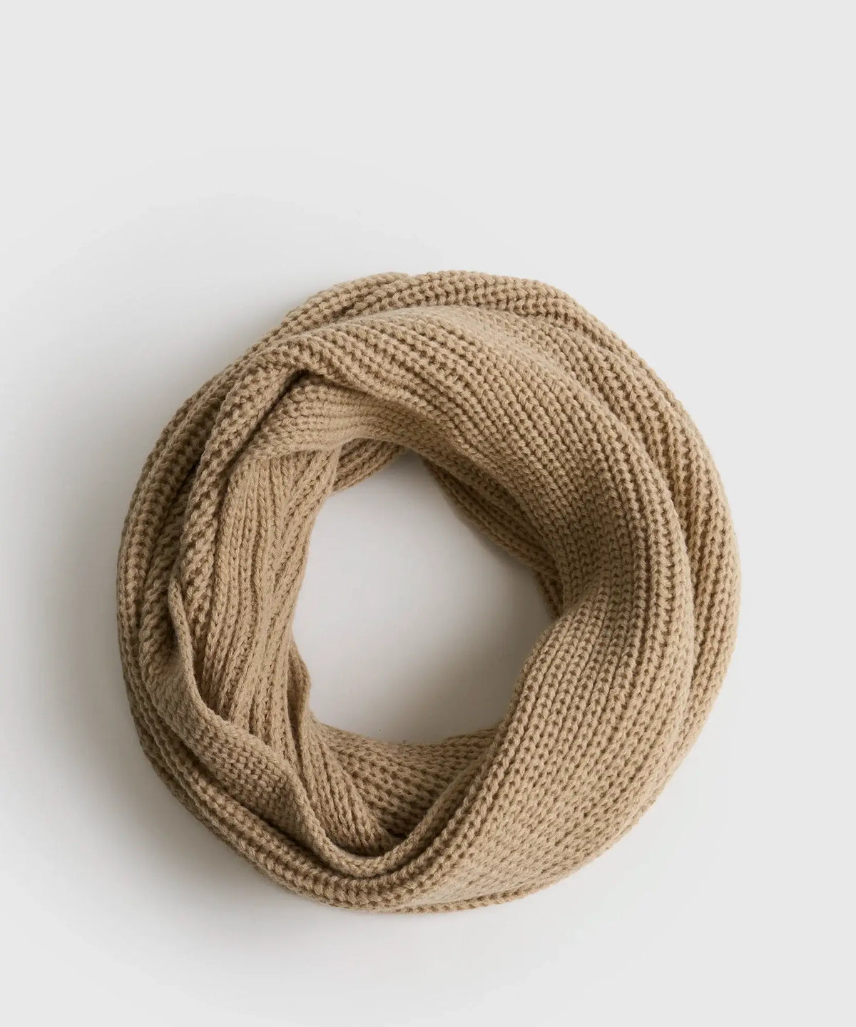 Bufanda Loop Tejida Unicolor