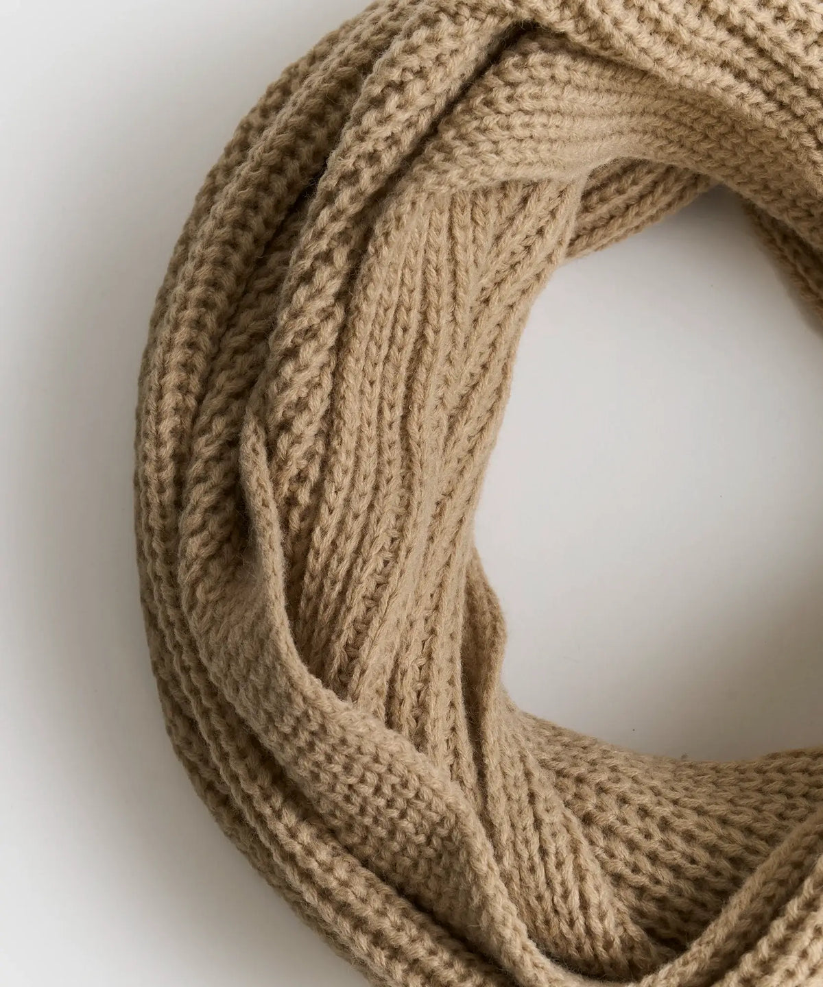 Bufanda Loop Tejida Unicolor