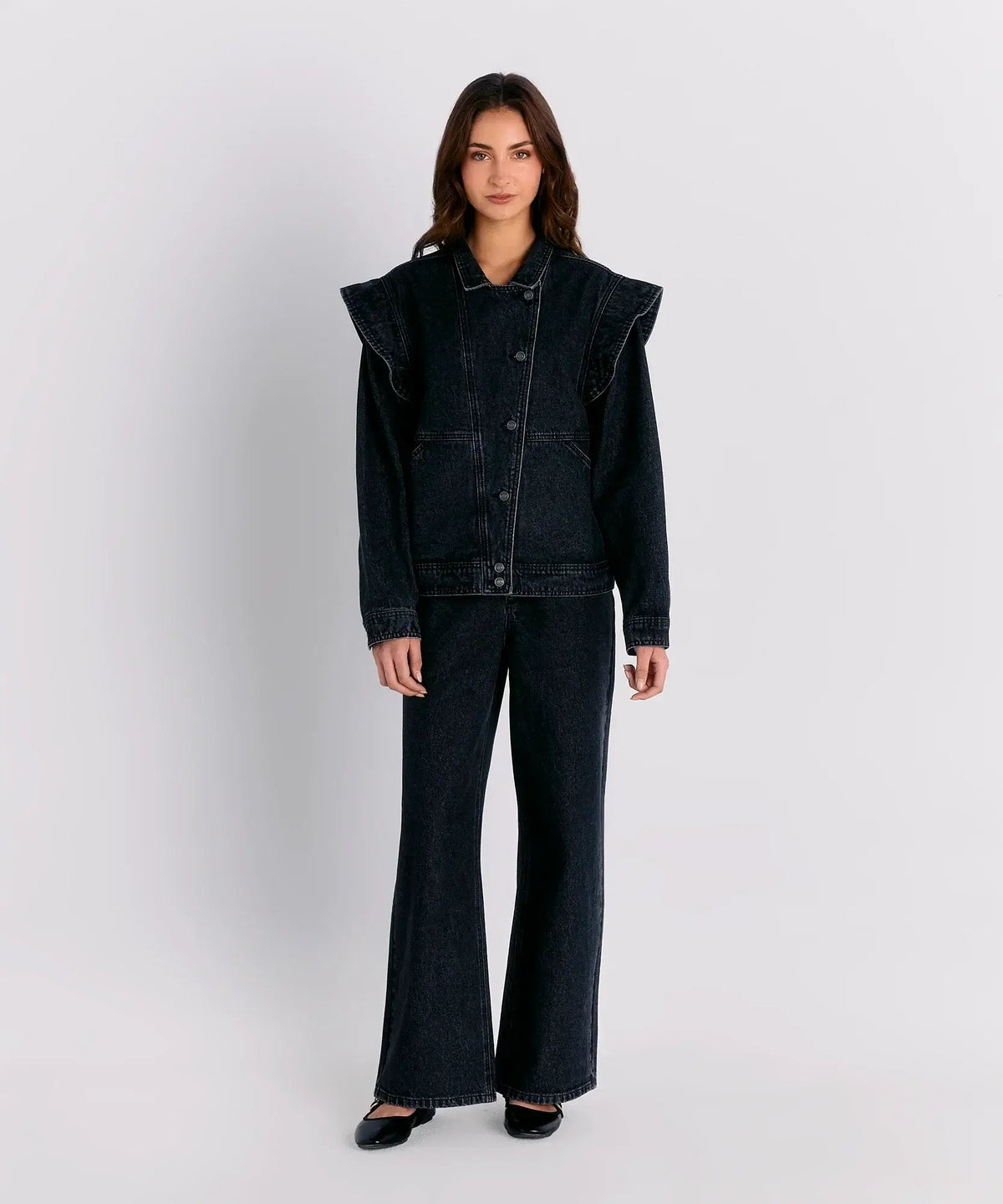 Pantalón Sin Pretina Denim