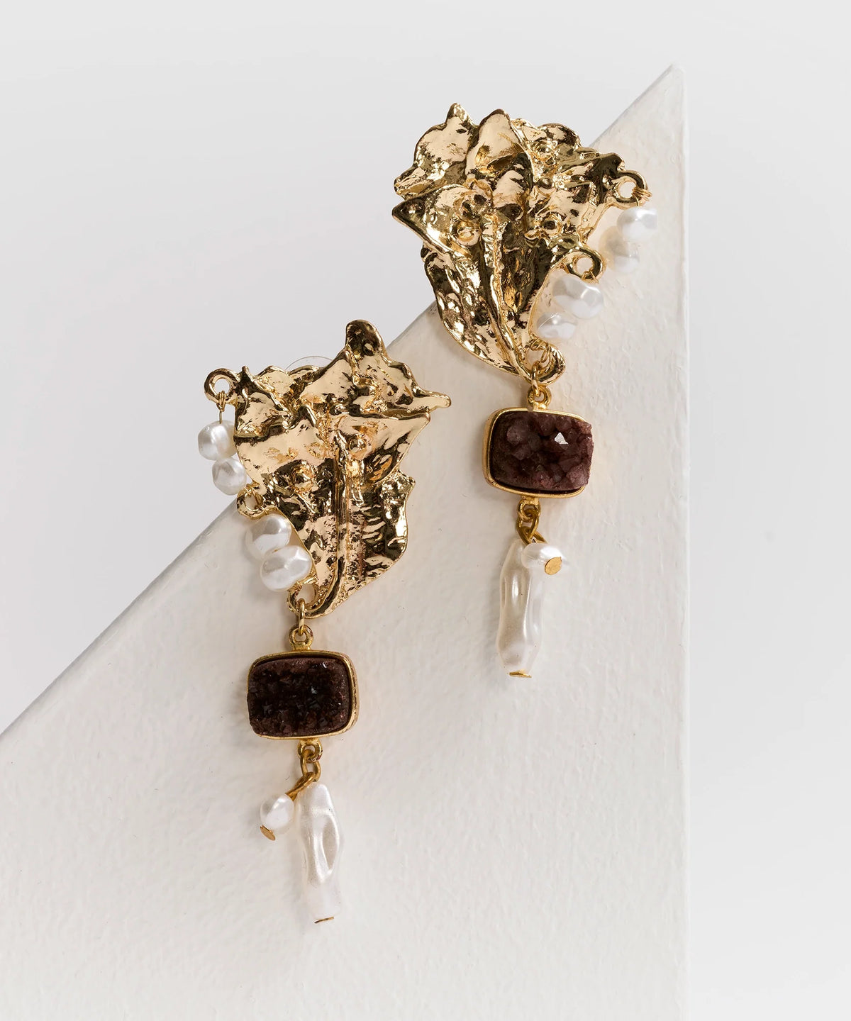 Aros Con Piedra Colgante