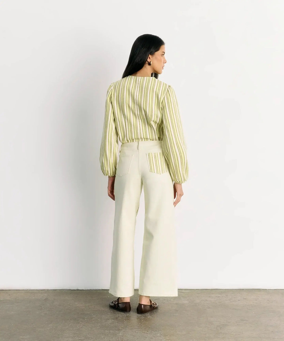 Pantalón Rayas Denim