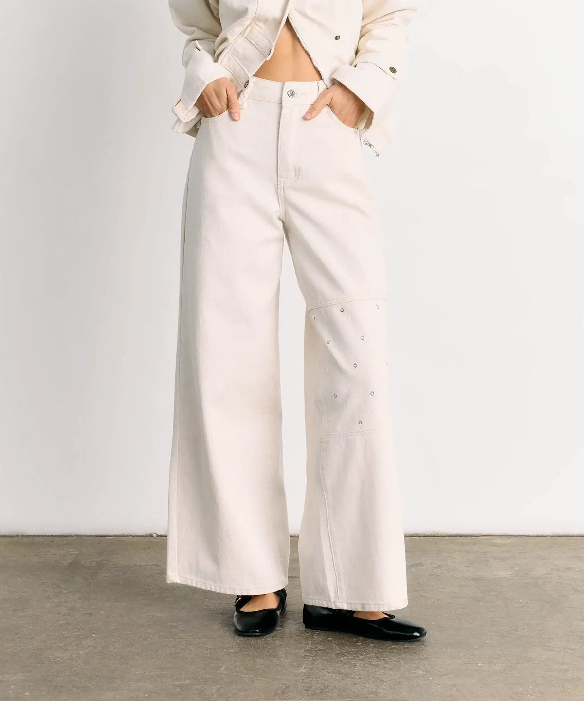 Pantalón Tachas Denim