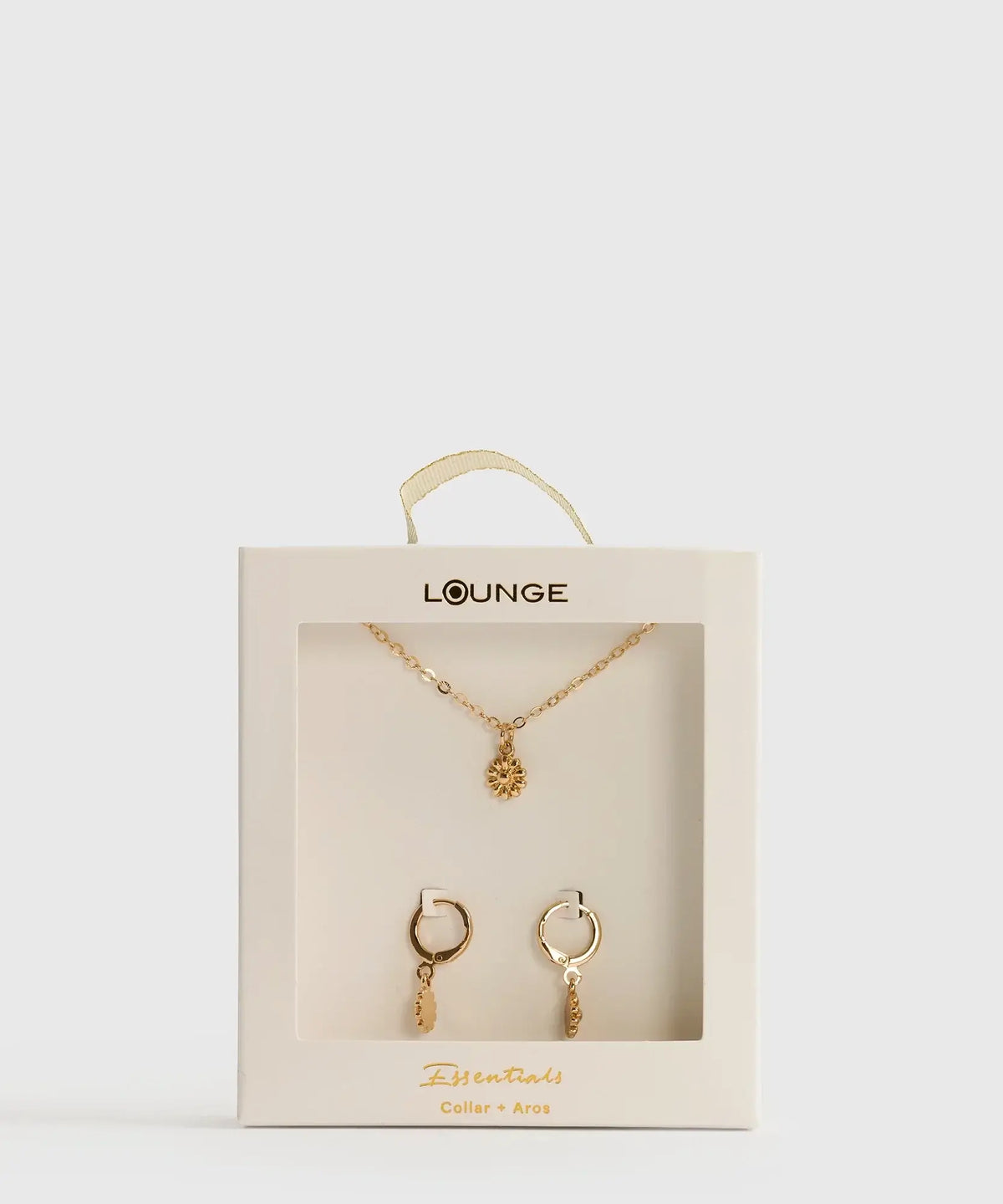 Set Collar Y Aros Flor