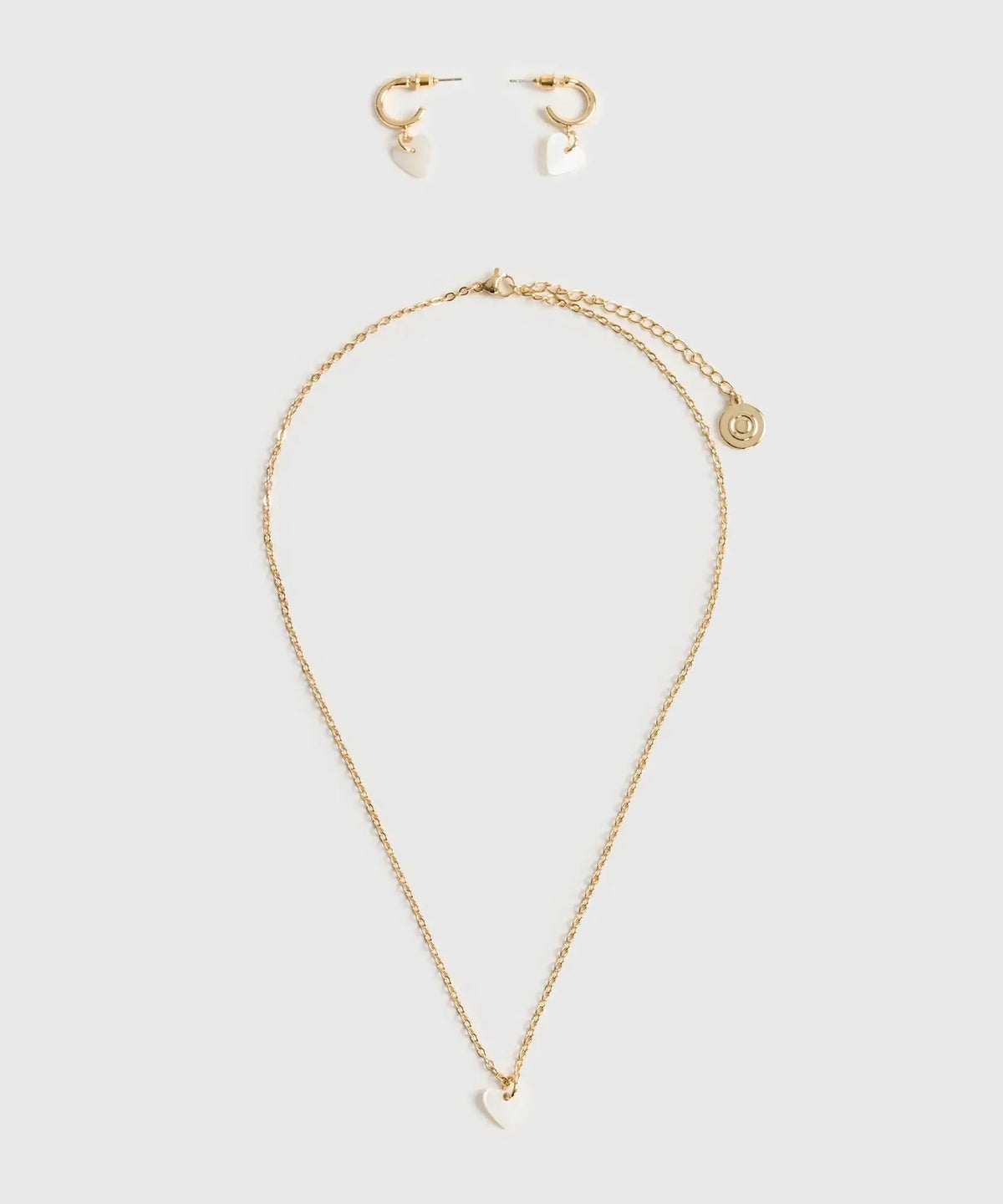 Set Collar Y Aros Corazón