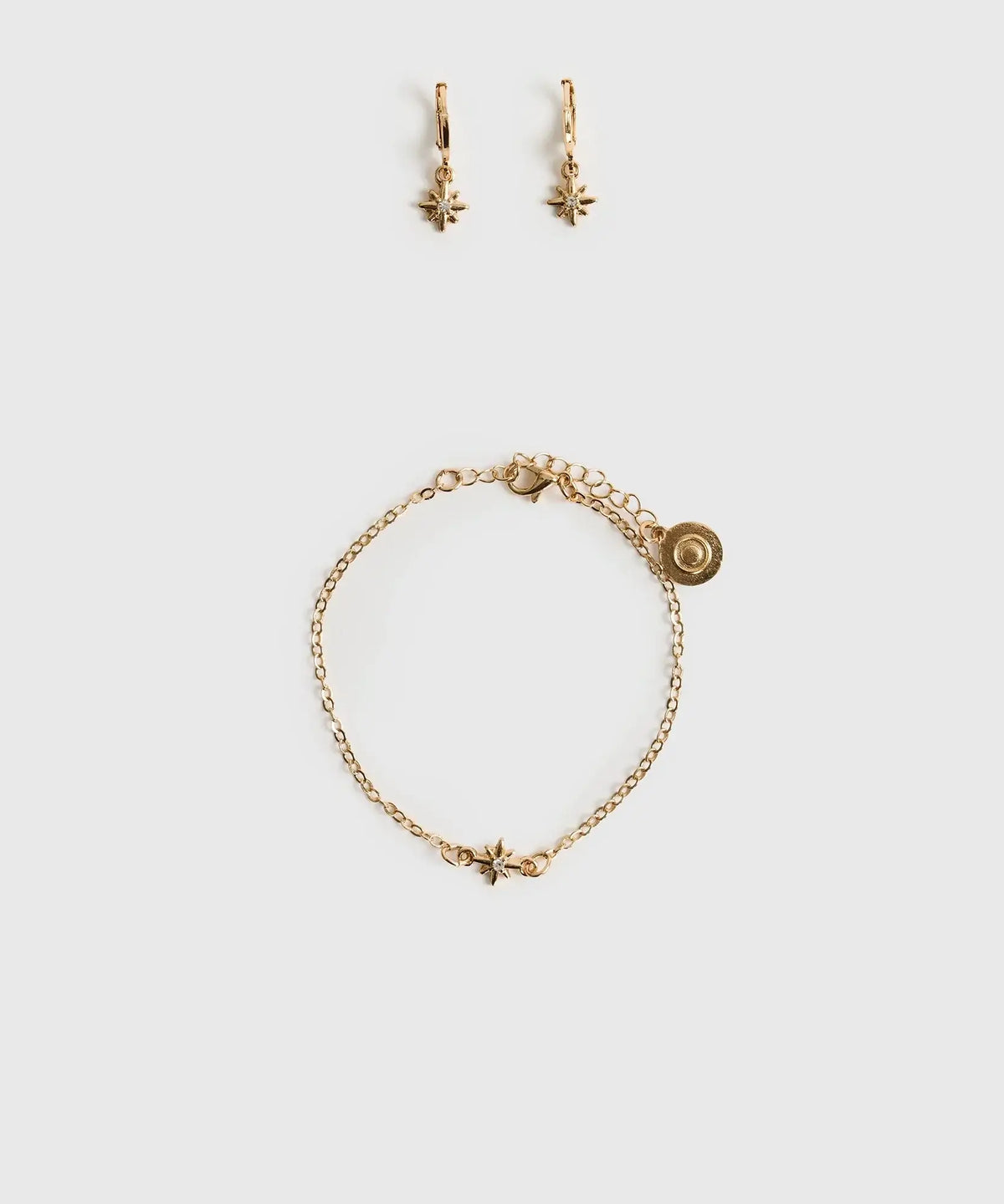 Set Pulsera Y Aros Estrella