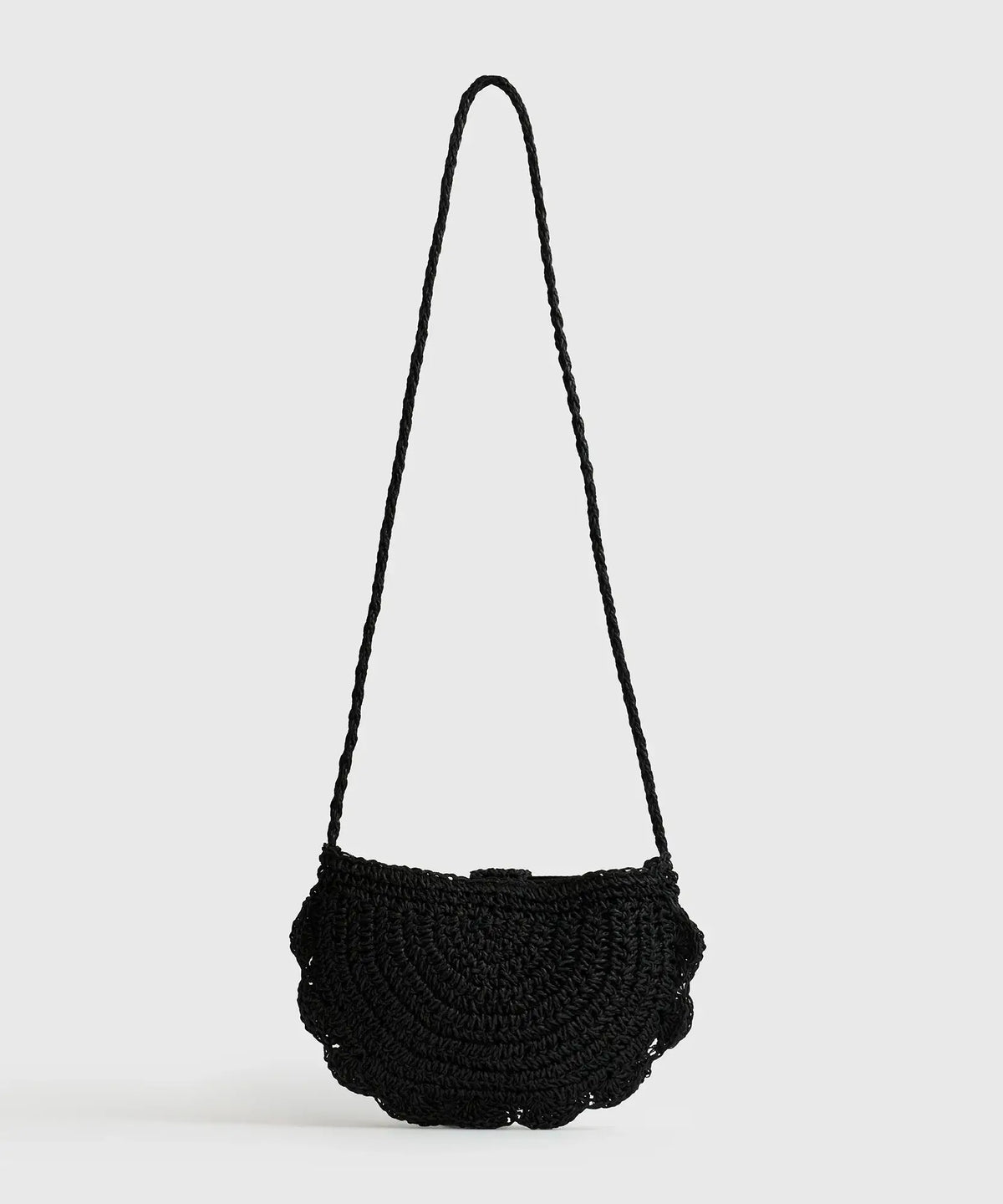Cartera Bandolera Medialuna Tejida