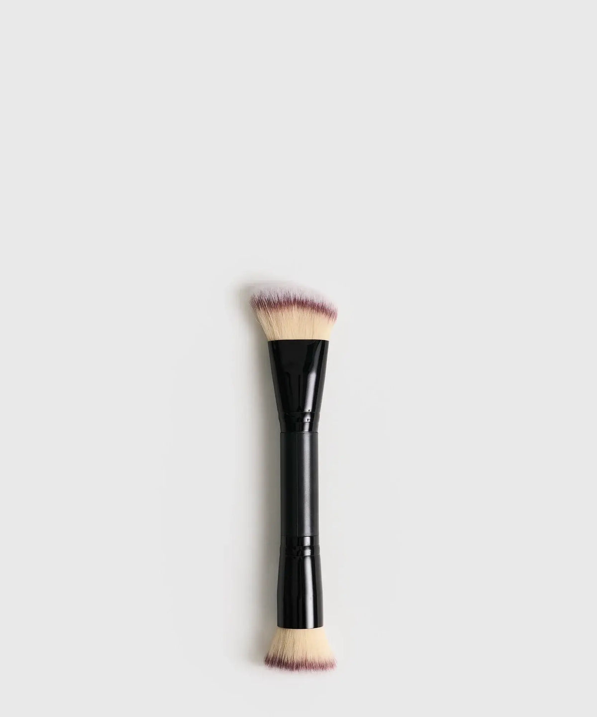 Brocha De Rostro Doble Lado, brocha de maquillaje multifuncional para aplicación precisa de base y contorno.