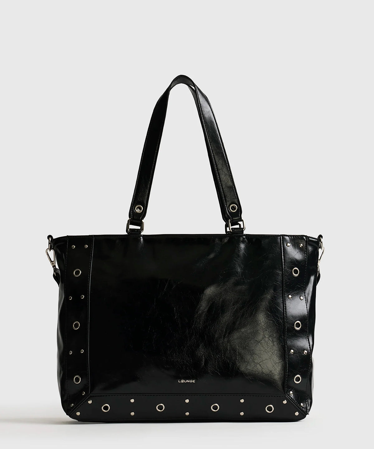Bolso Notebook Charol Eyelets