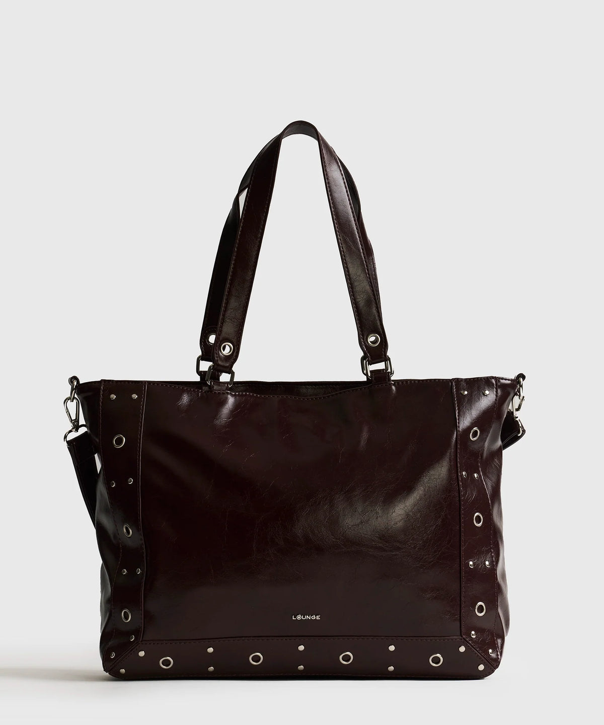 Bolso Notebook Charol Eyelets