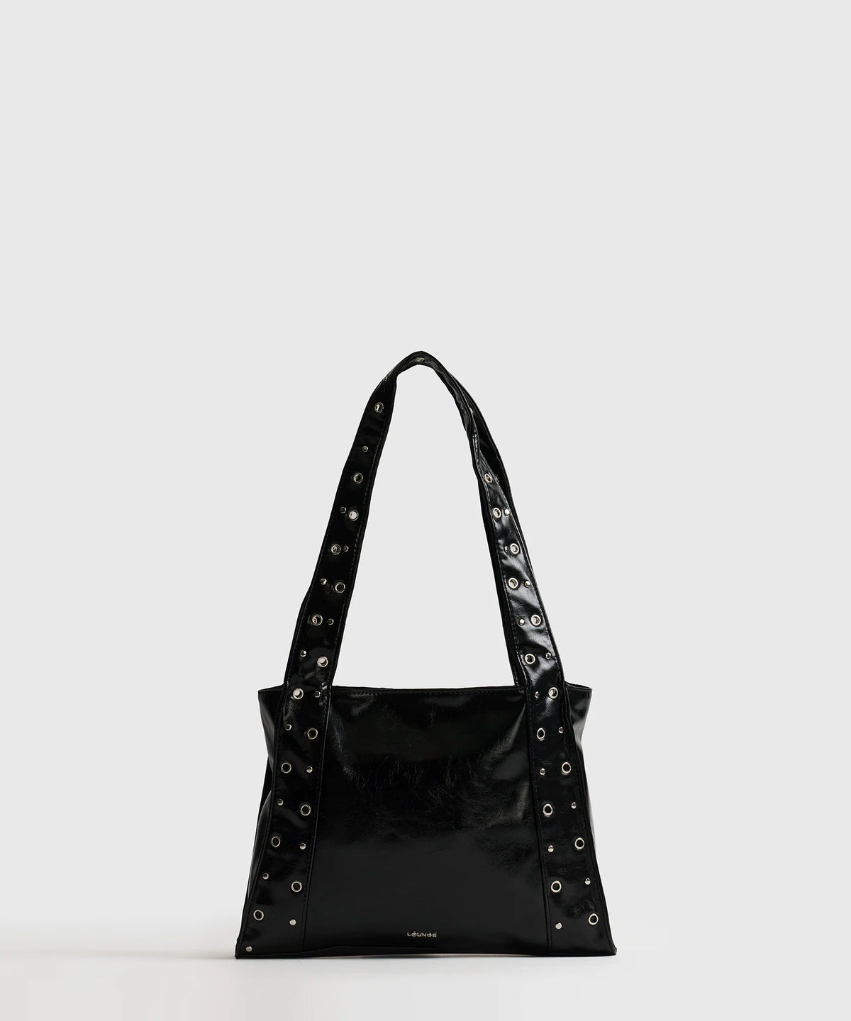 Cartera De Hombro Charol Eyelets