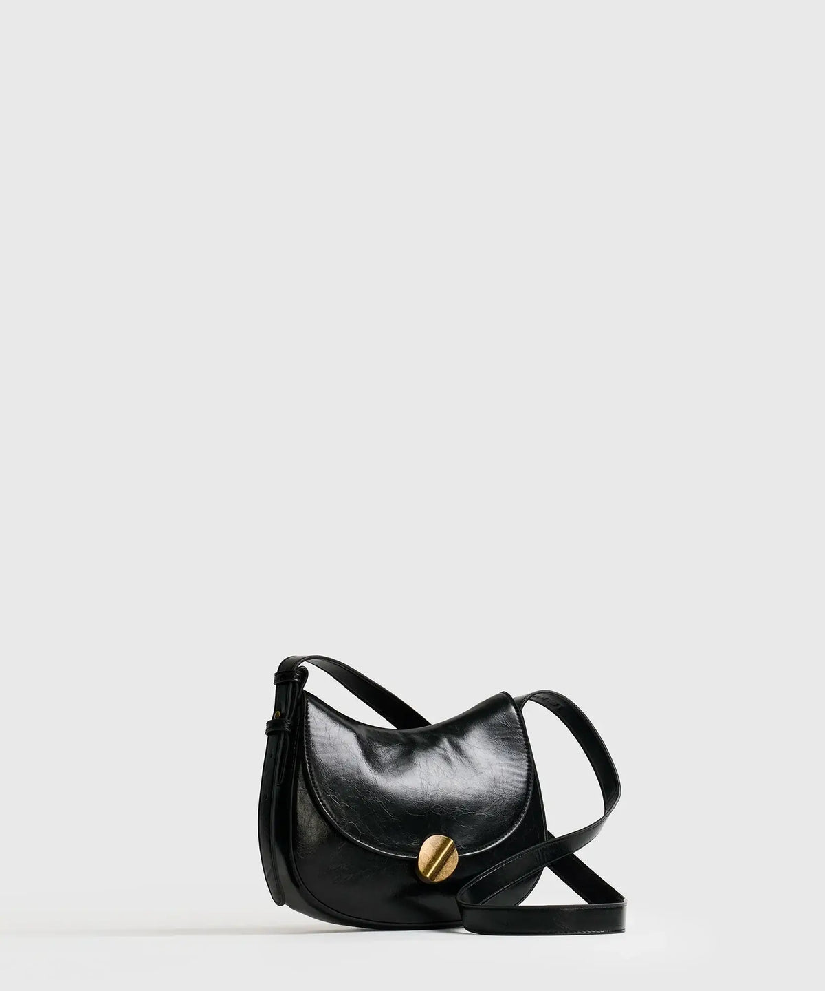 Cartera Bandolera Medialuna Broche