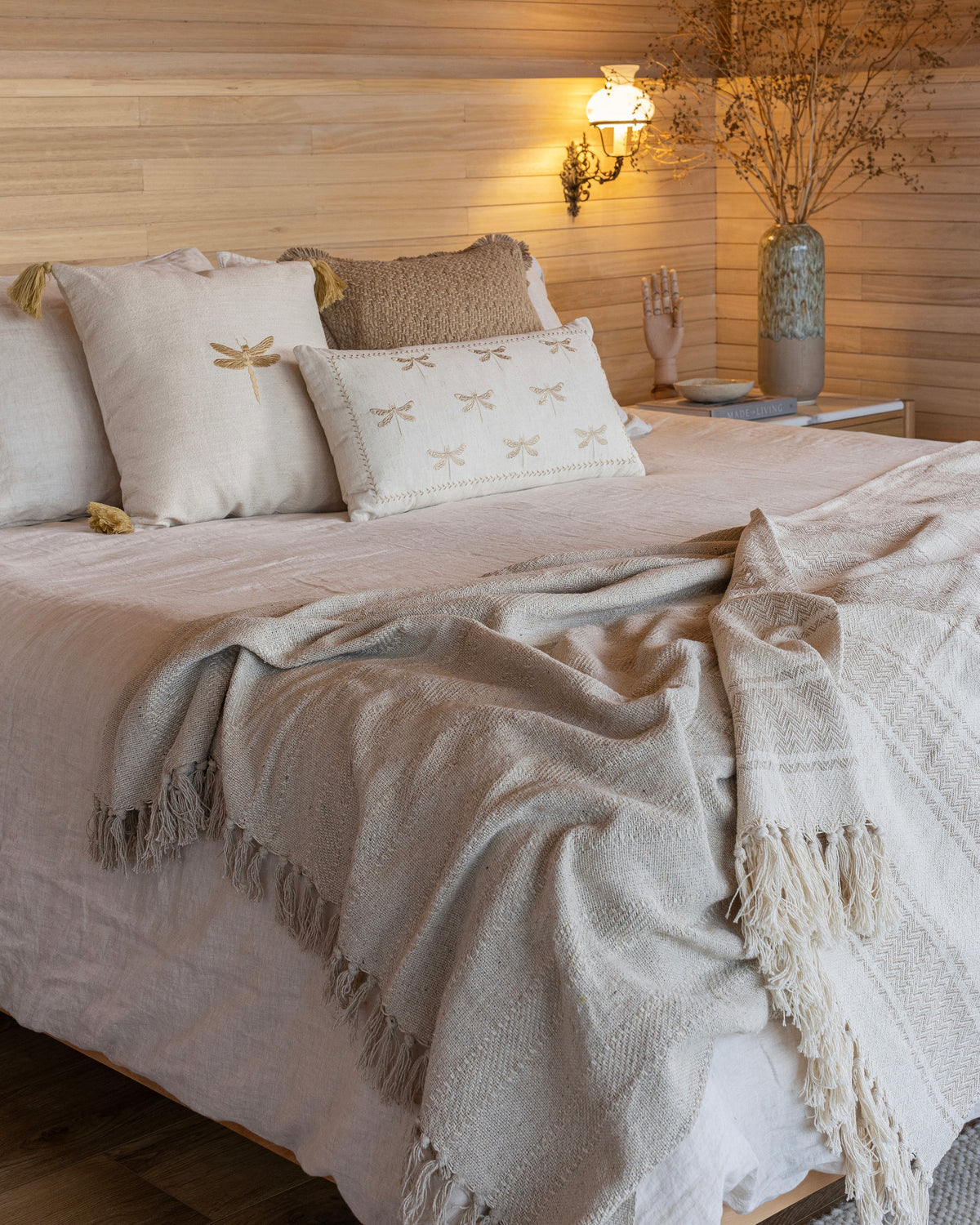 Cojín Algodón Libelulas