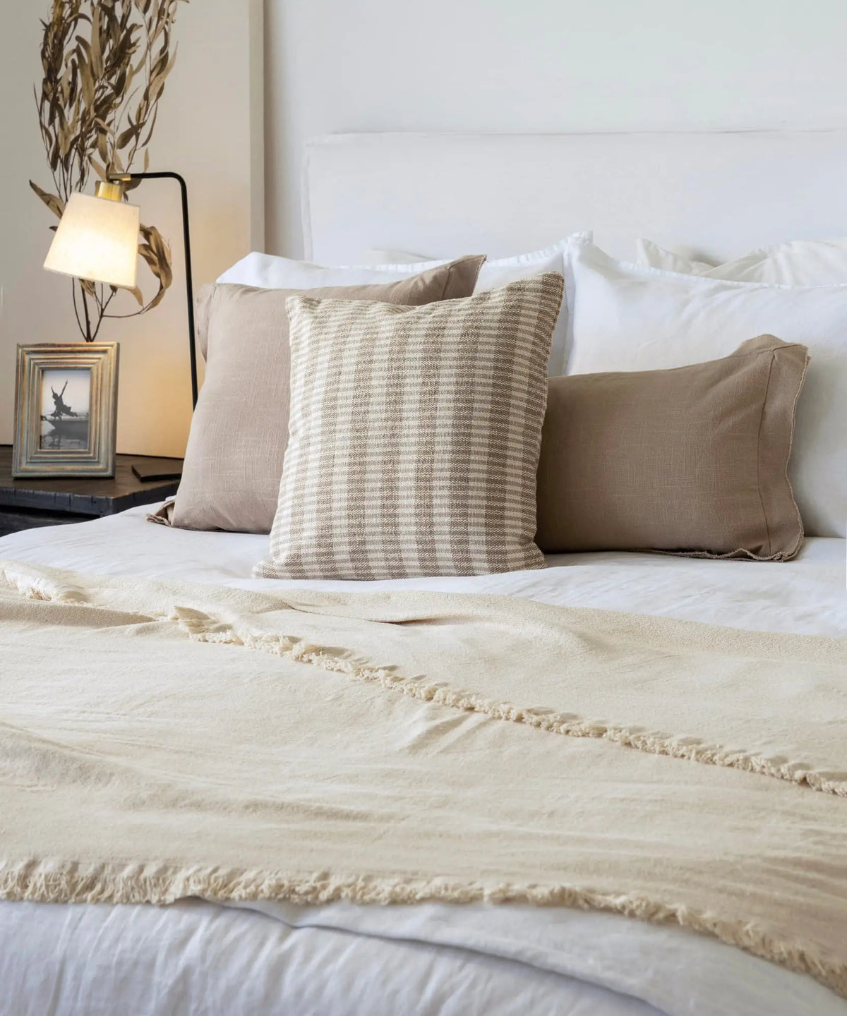 Cojín Algodón Cuadros