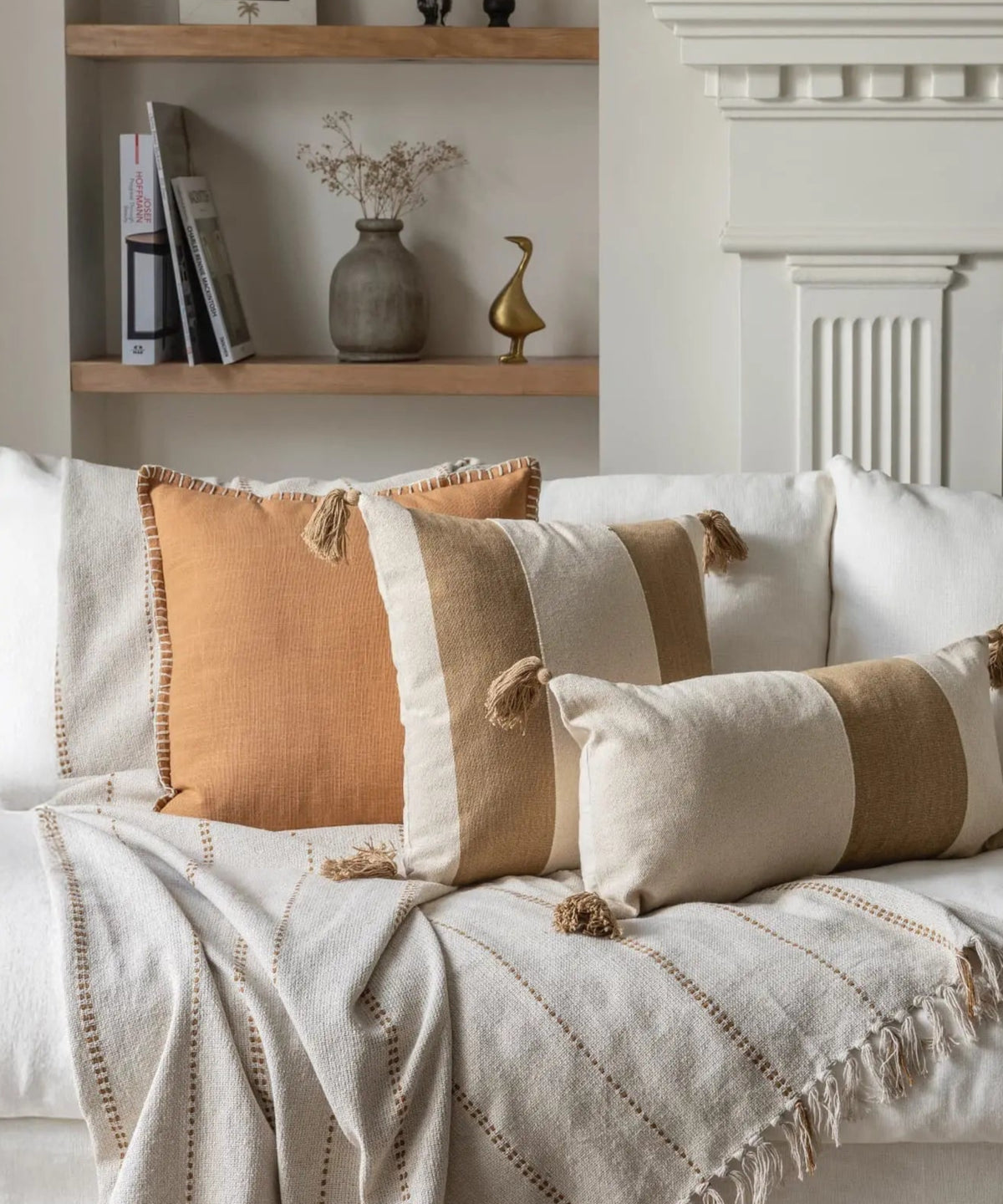 Cojín Algodón Con Costuras