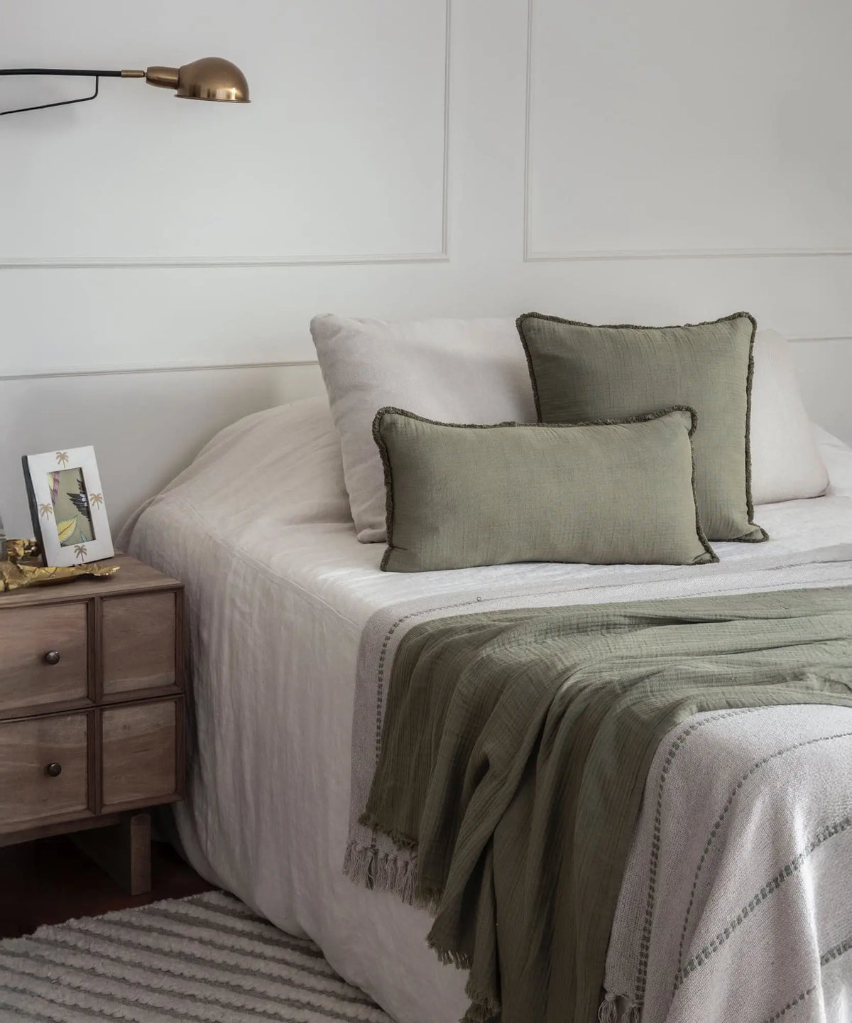 Cojín Algodón Con Flecos