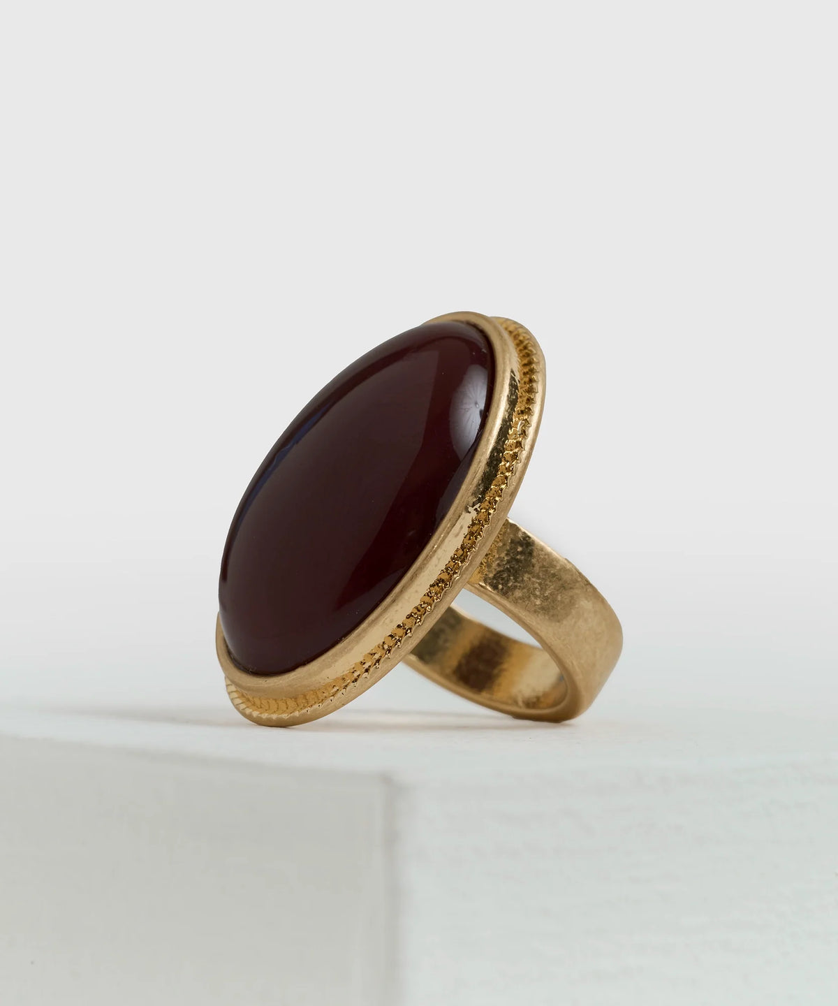 Anillo Piedra Resina Boho
