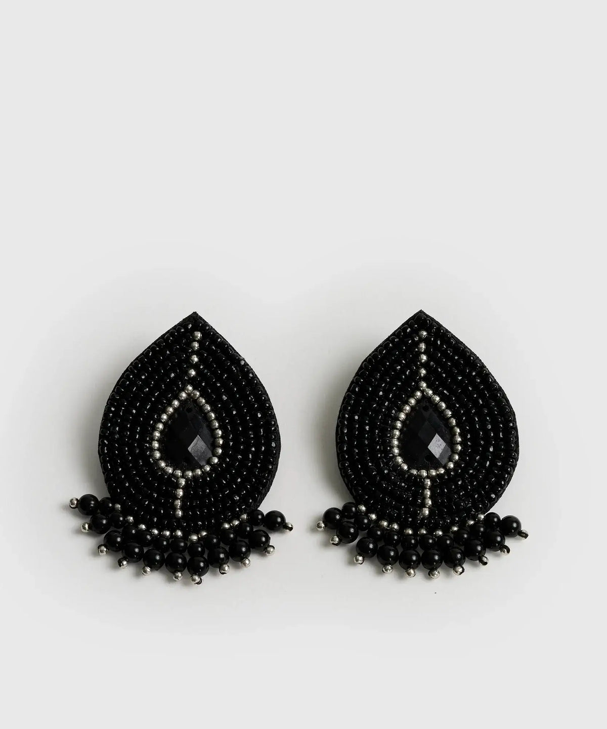 Aros Piedra Mostacillas Flecos Fiesta