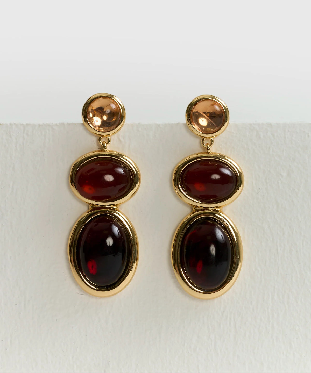 Aros Piedras Colgantes Boho