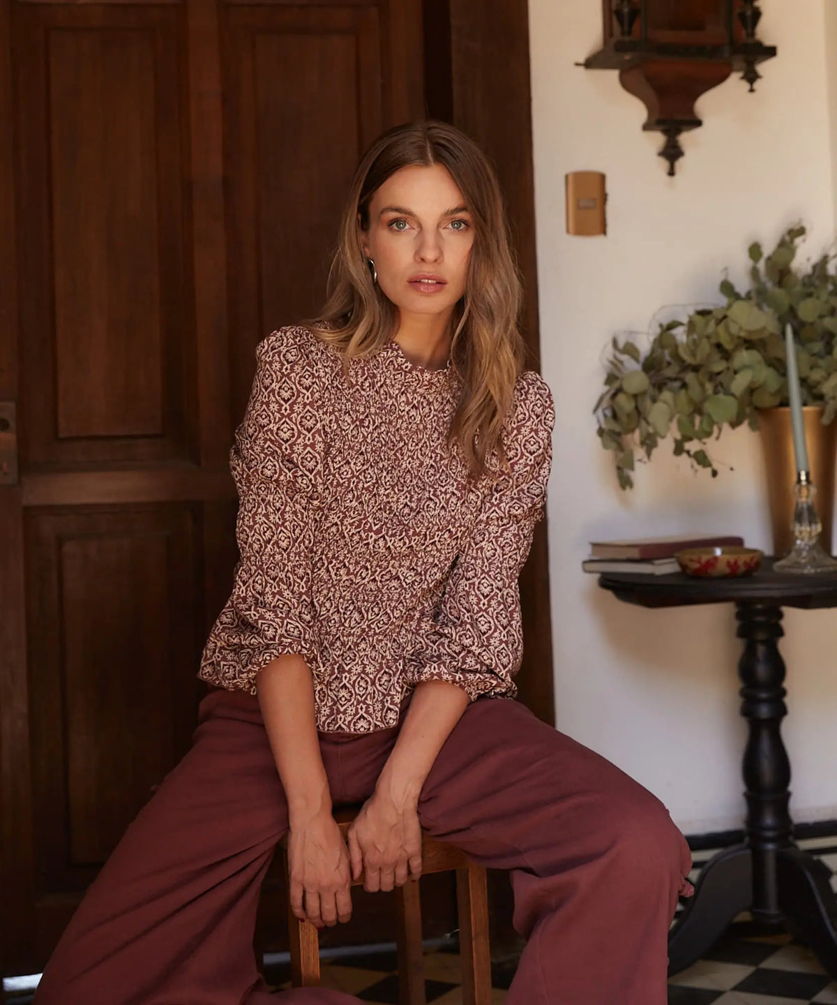 Blusa Panal De Abejas Boho