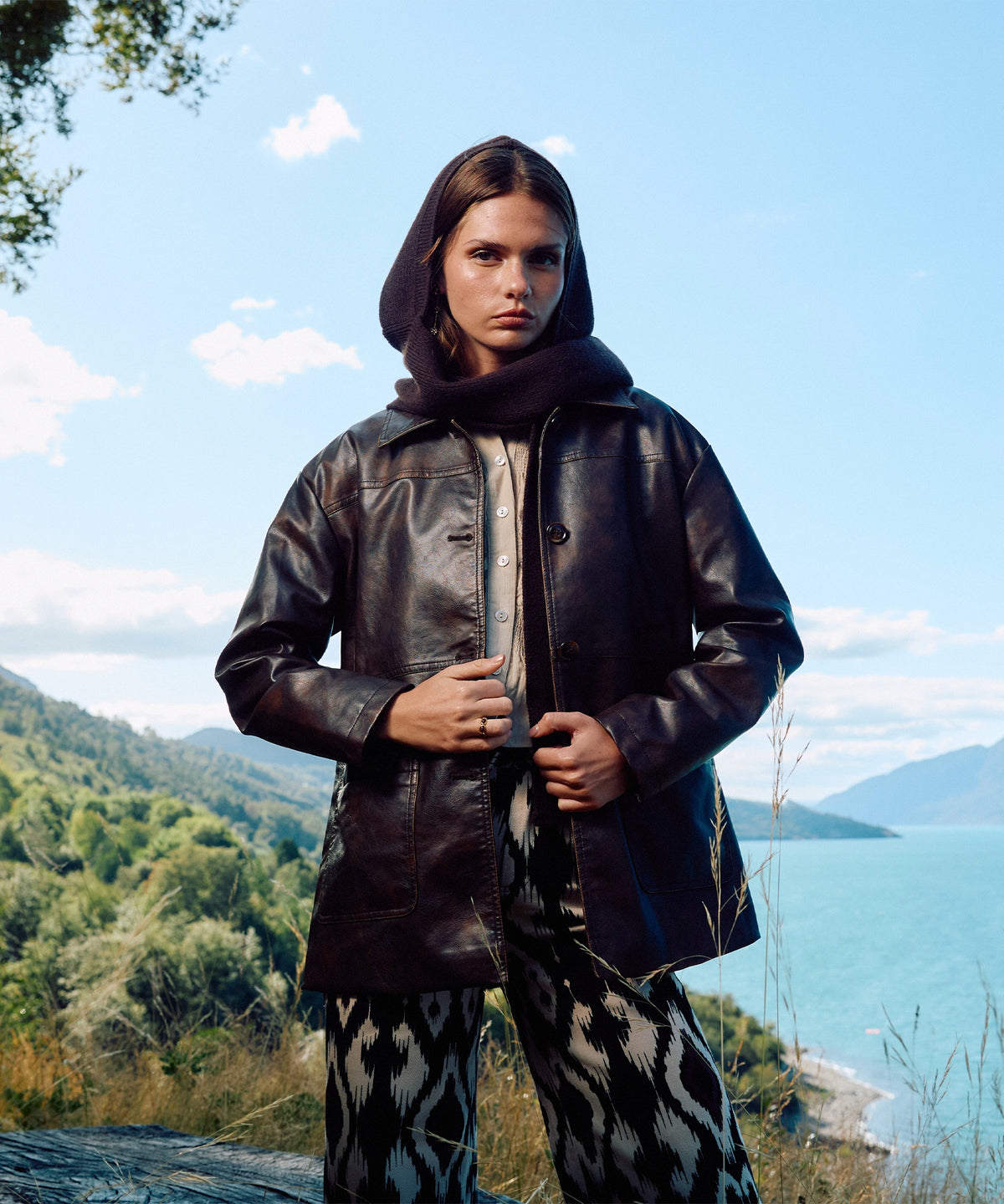 Chaqueta Efecto Cuero Solsticio