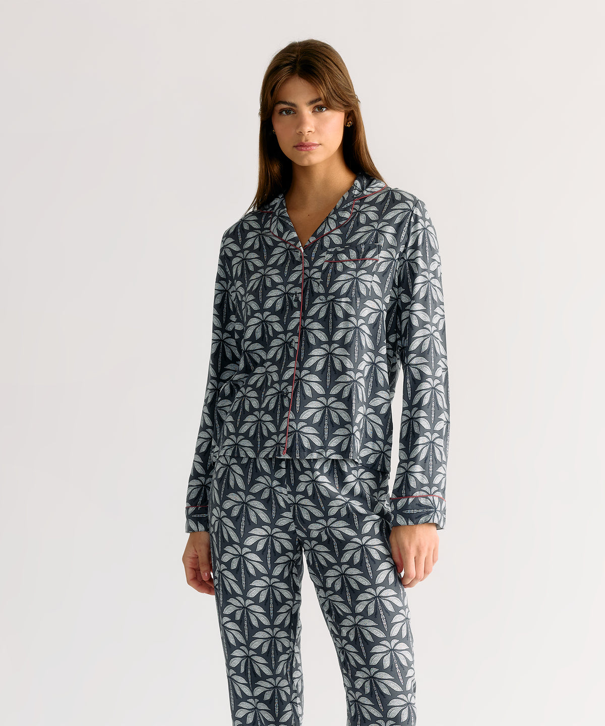 Pijama Camisero Palmeras Dreamy