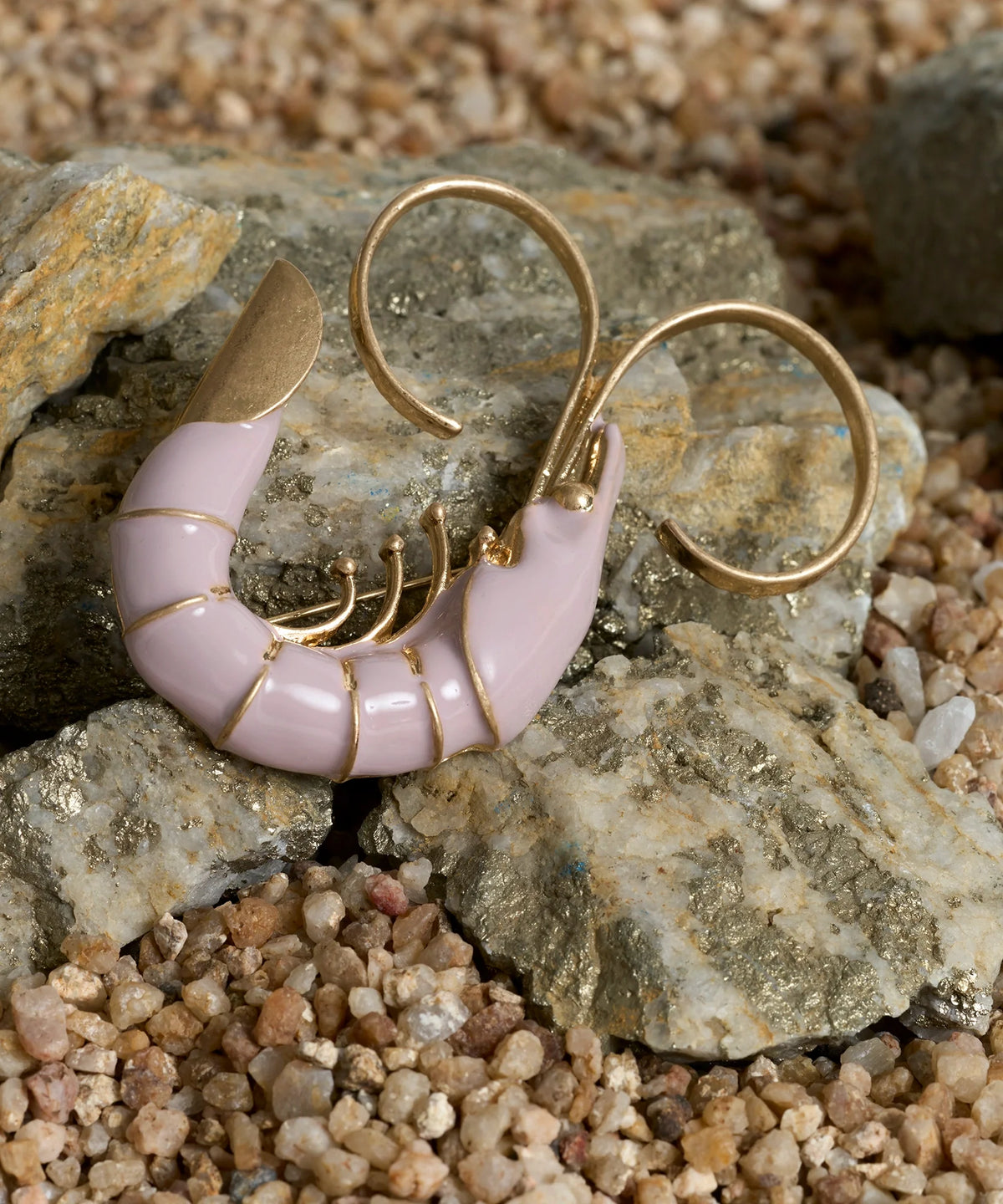 Prendedor Camarón Tesoros By @Mariaguldman