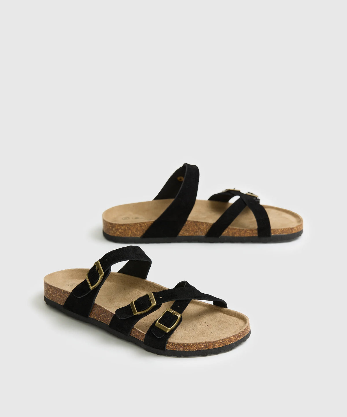 Sandalias Cruzadas Suede