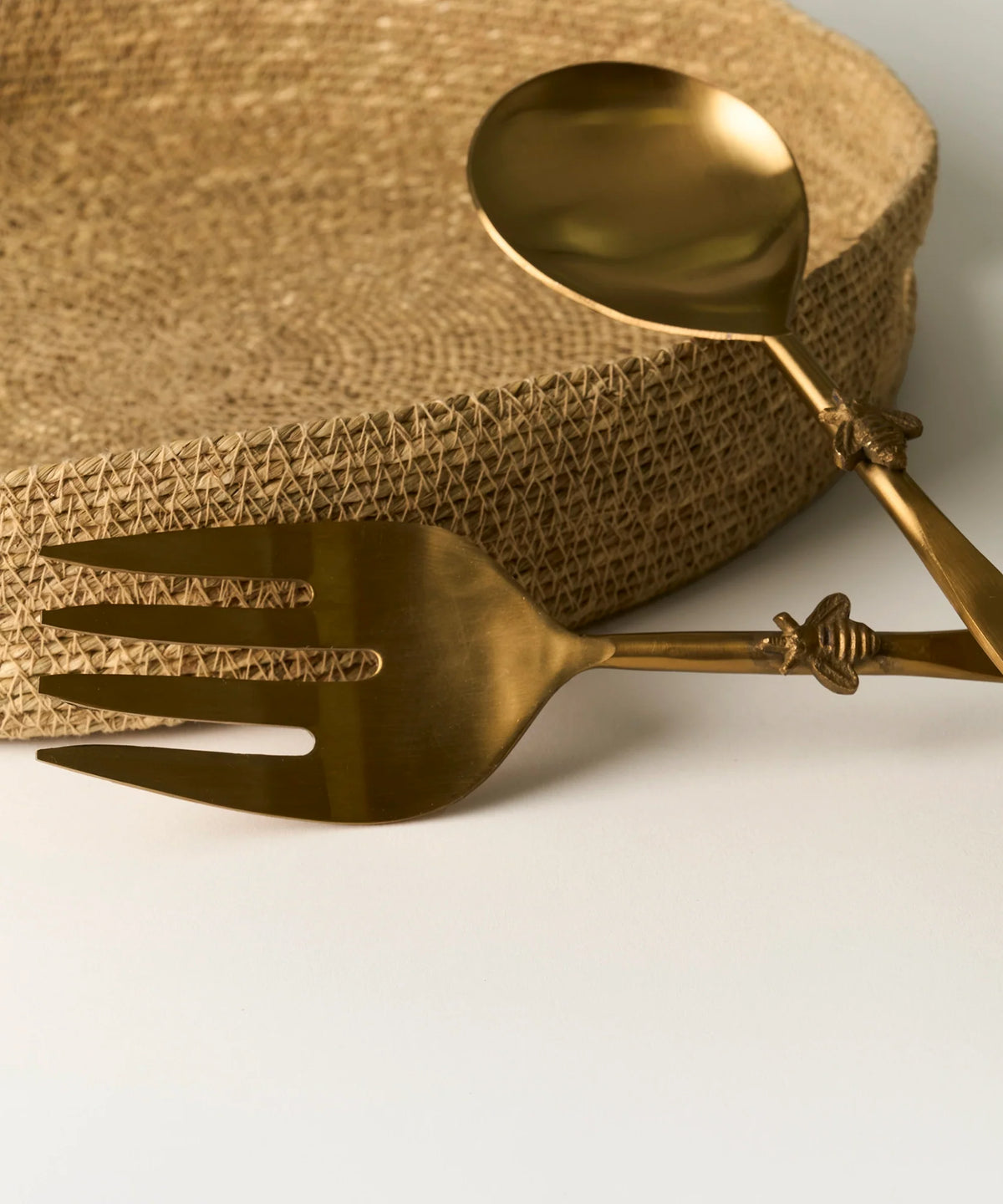 Set Cubiertos Acero Inoxidable Abejas