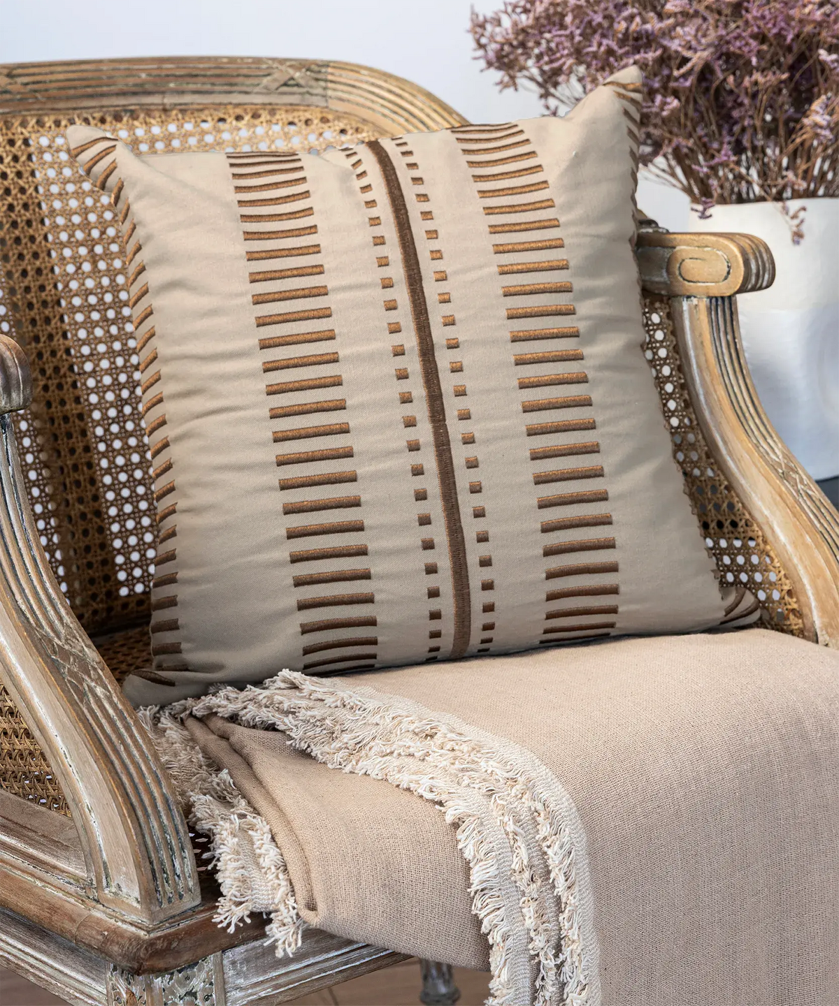 Cojín Algodón Costuras