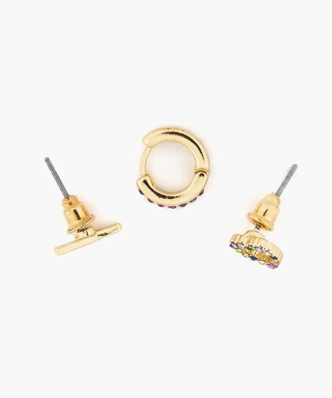 Set Aros Rayo Y Corazón