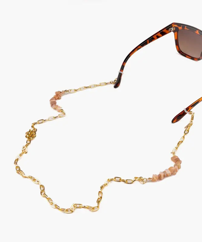 Strap Sujetador Lentes Cadena Y Piedras