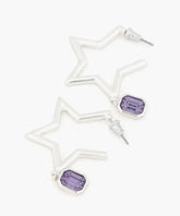 Aros Argollas Estrellas Y Piedra