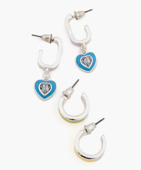Set Aros Argollas Colores