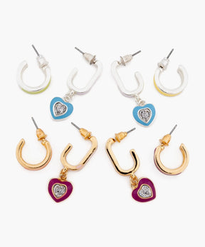 Set Aros Argollas Colores