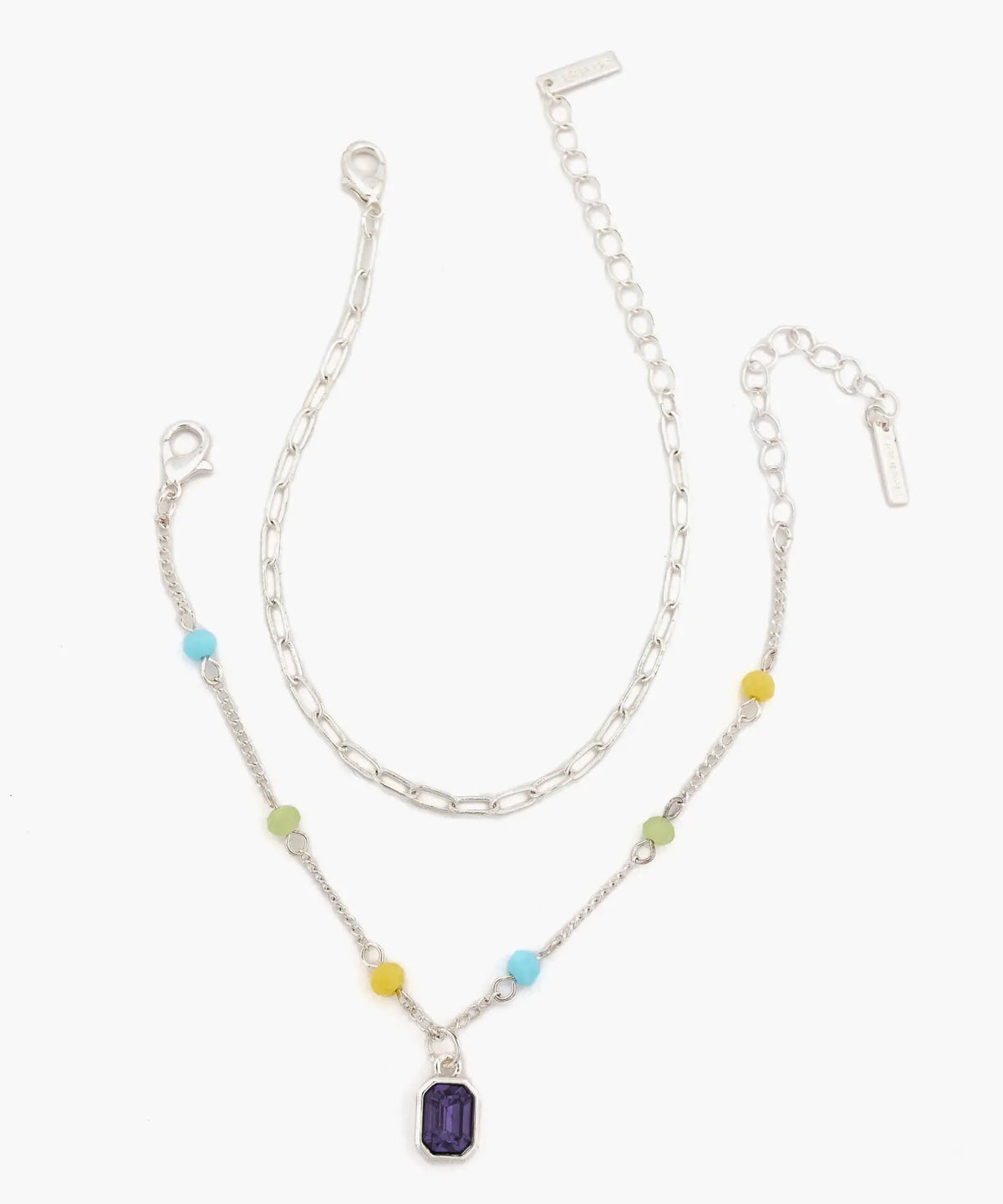 Set Pulseras Eslabones Y Colgantes