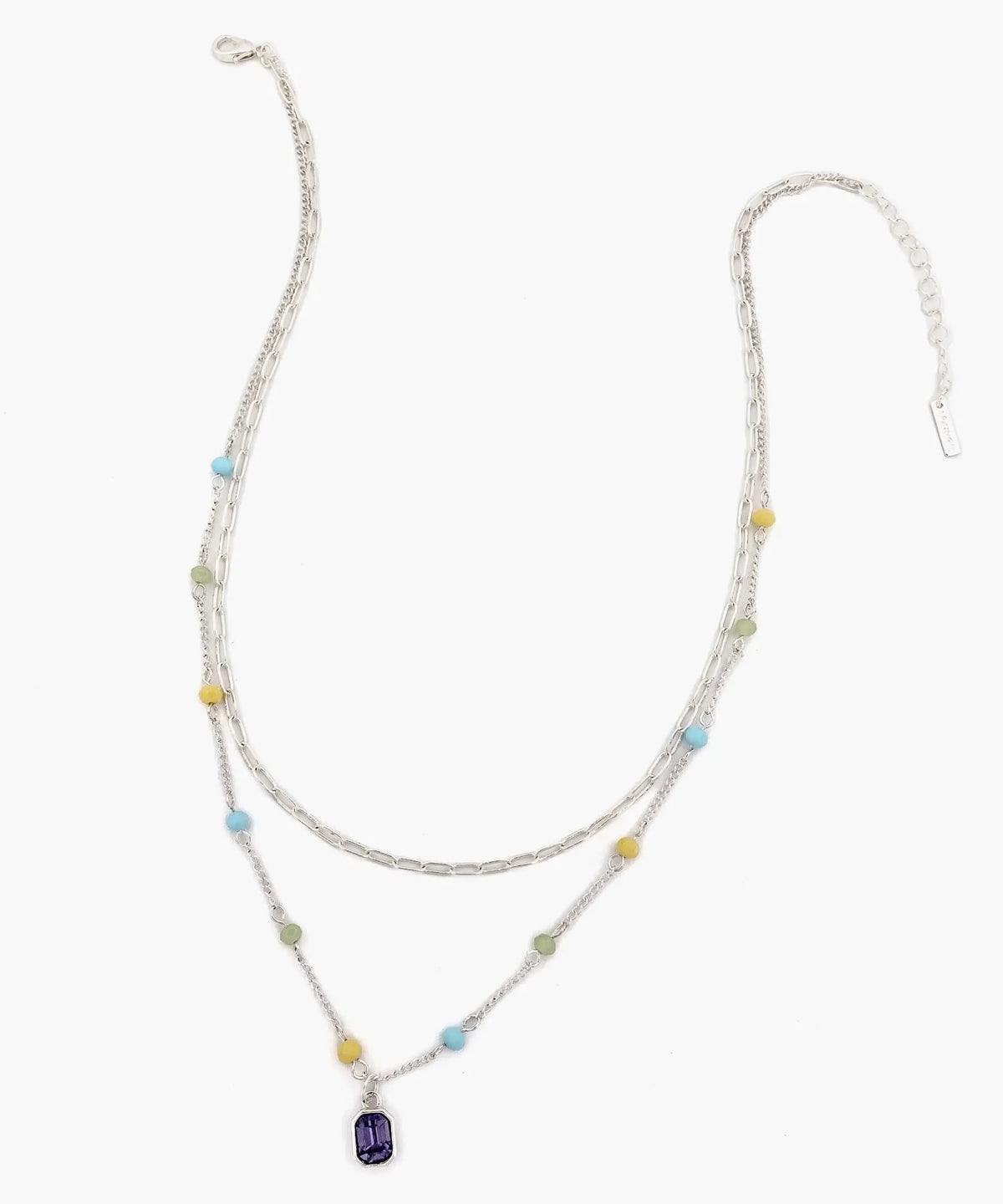 Collar Eslabones Y Colgantes
