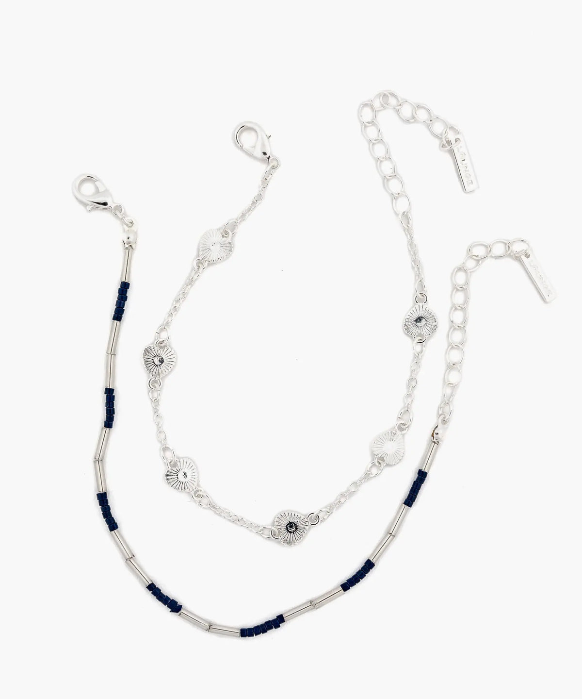 Set Pulseras Corazones Y Mostacillas