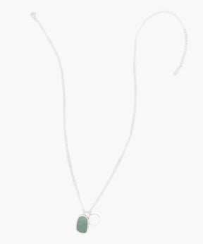 Collar Acero Inoxidable Piedra Y Moneda
