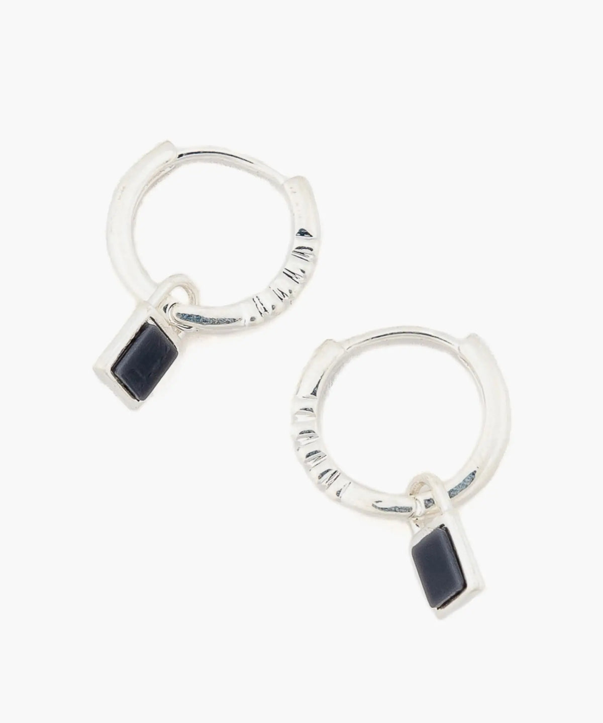 Aros Argollas Colgante Cuadrado