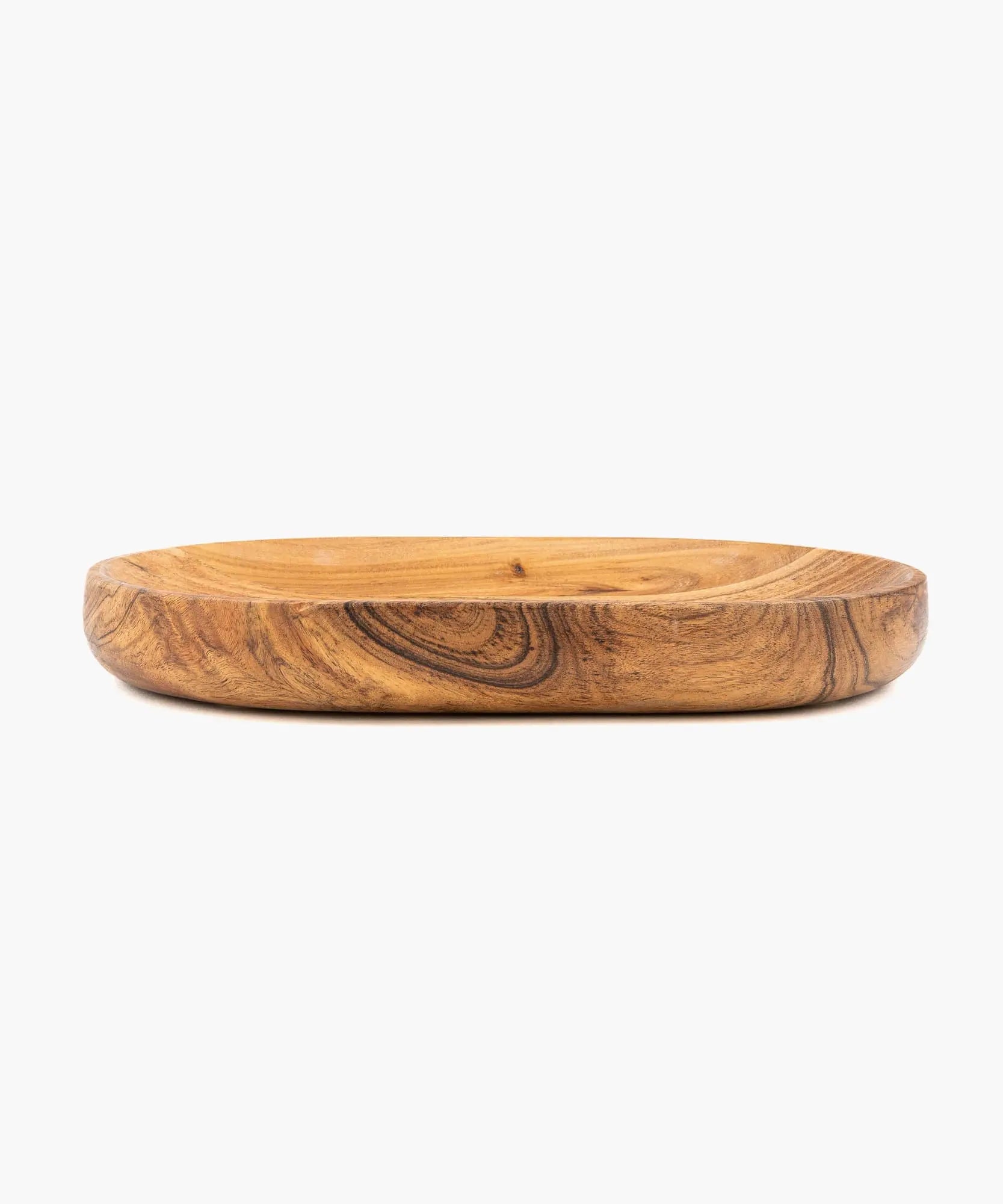 Plato De Madera Acacia