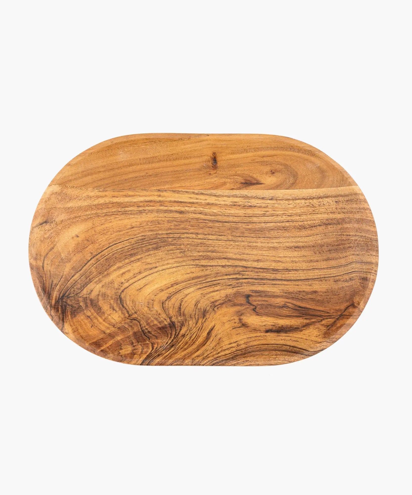 Plato De Madera Acacia