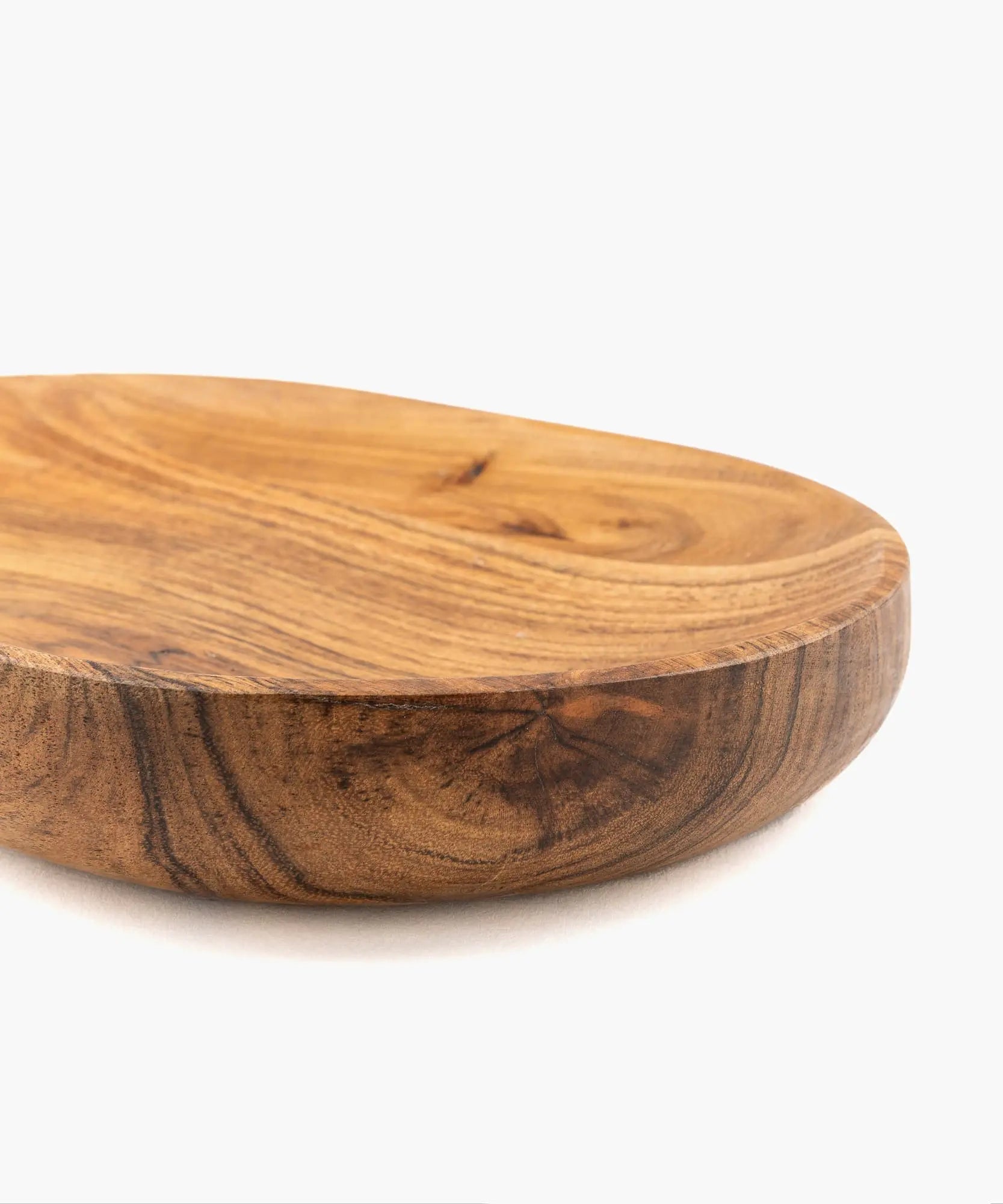 Plato De Madera Acacia