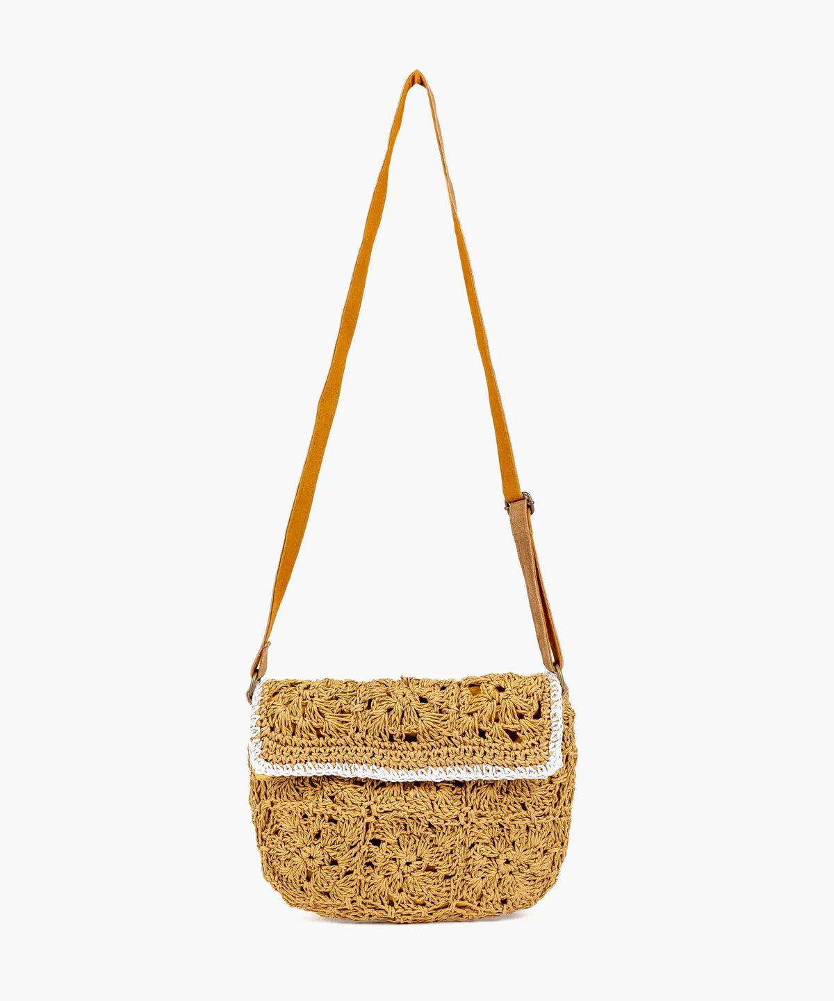 Cartera Bandolera Paradiso Crochet Raffia