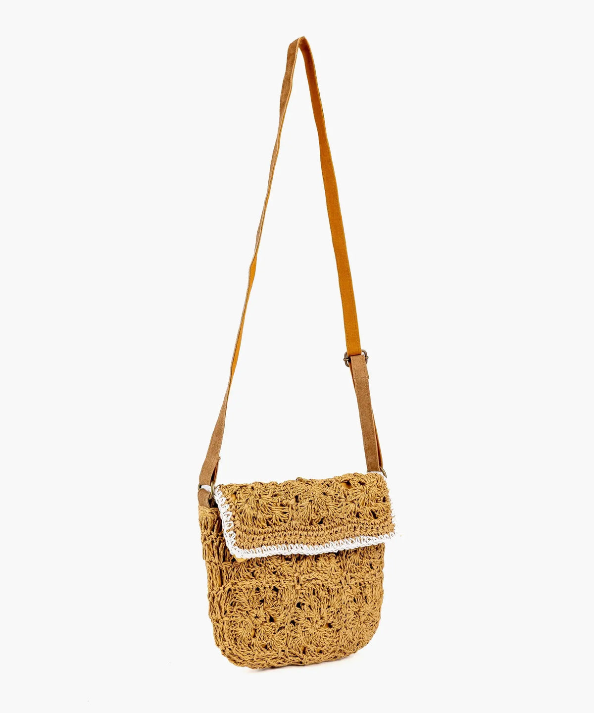 Cartera Bandolera Paradiso Crochet Raffia