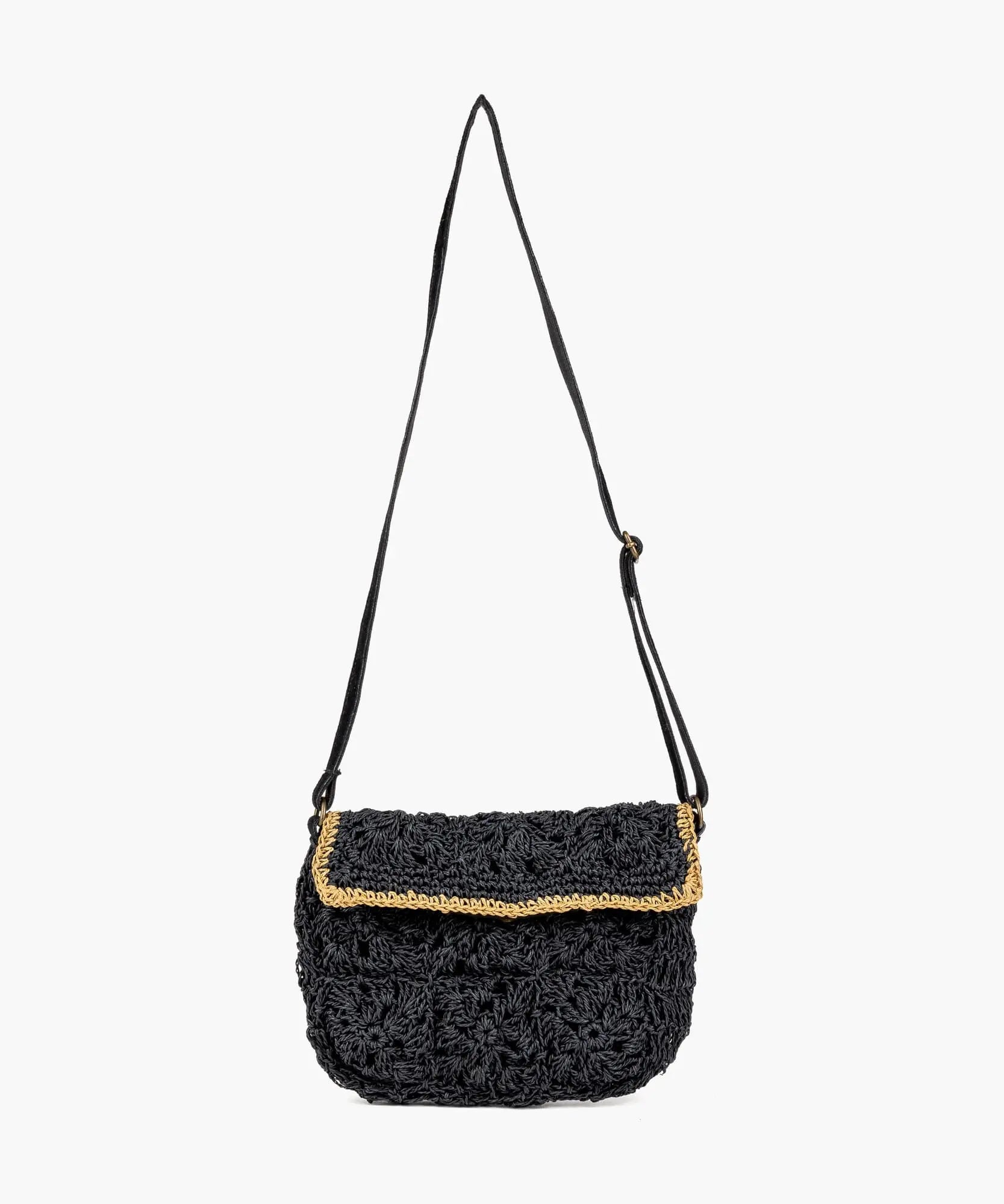 Cartera Bandolera Paradiso Crochet Raffia