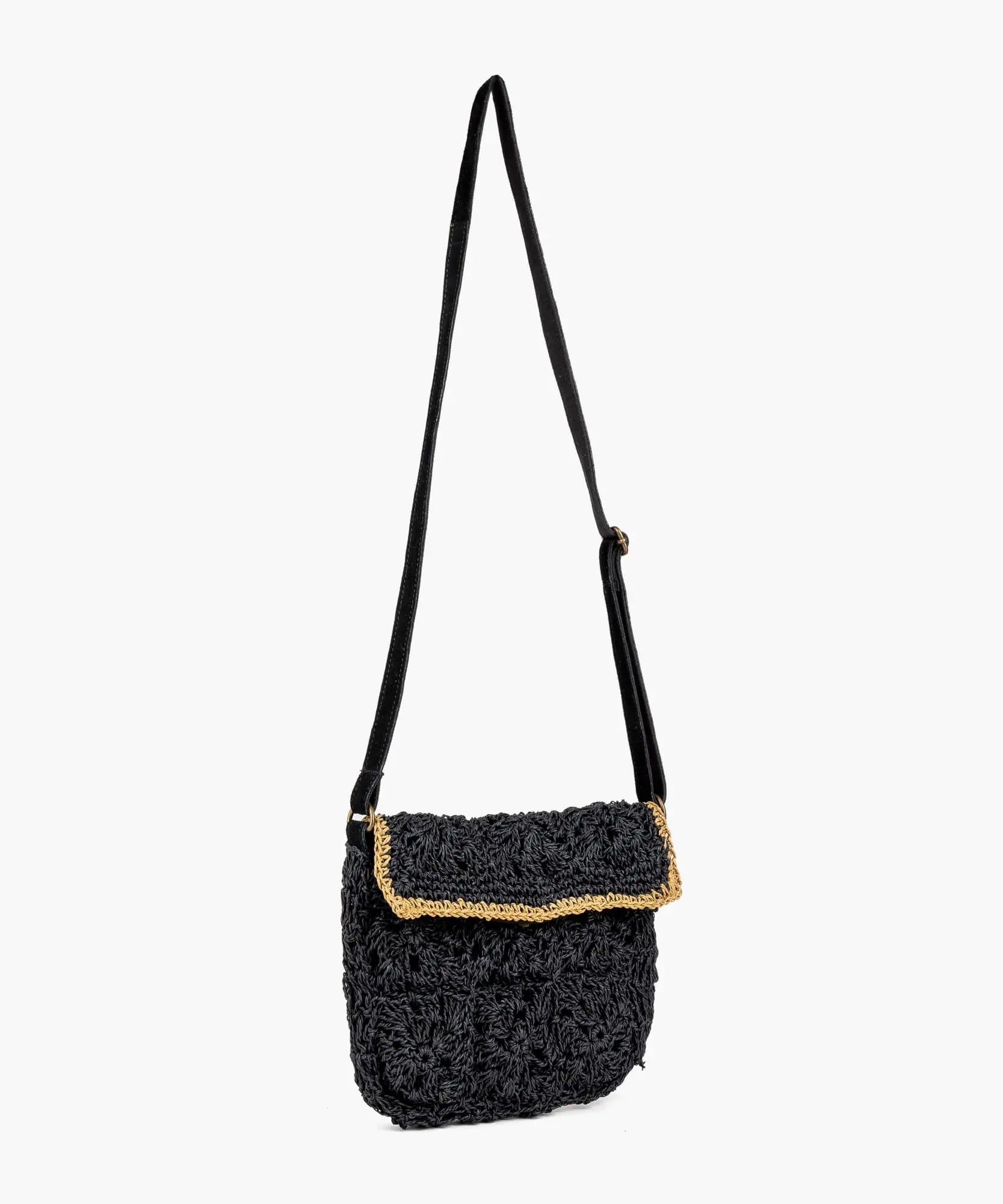 Cartera Bandolera Paradiso Crochet Raffia