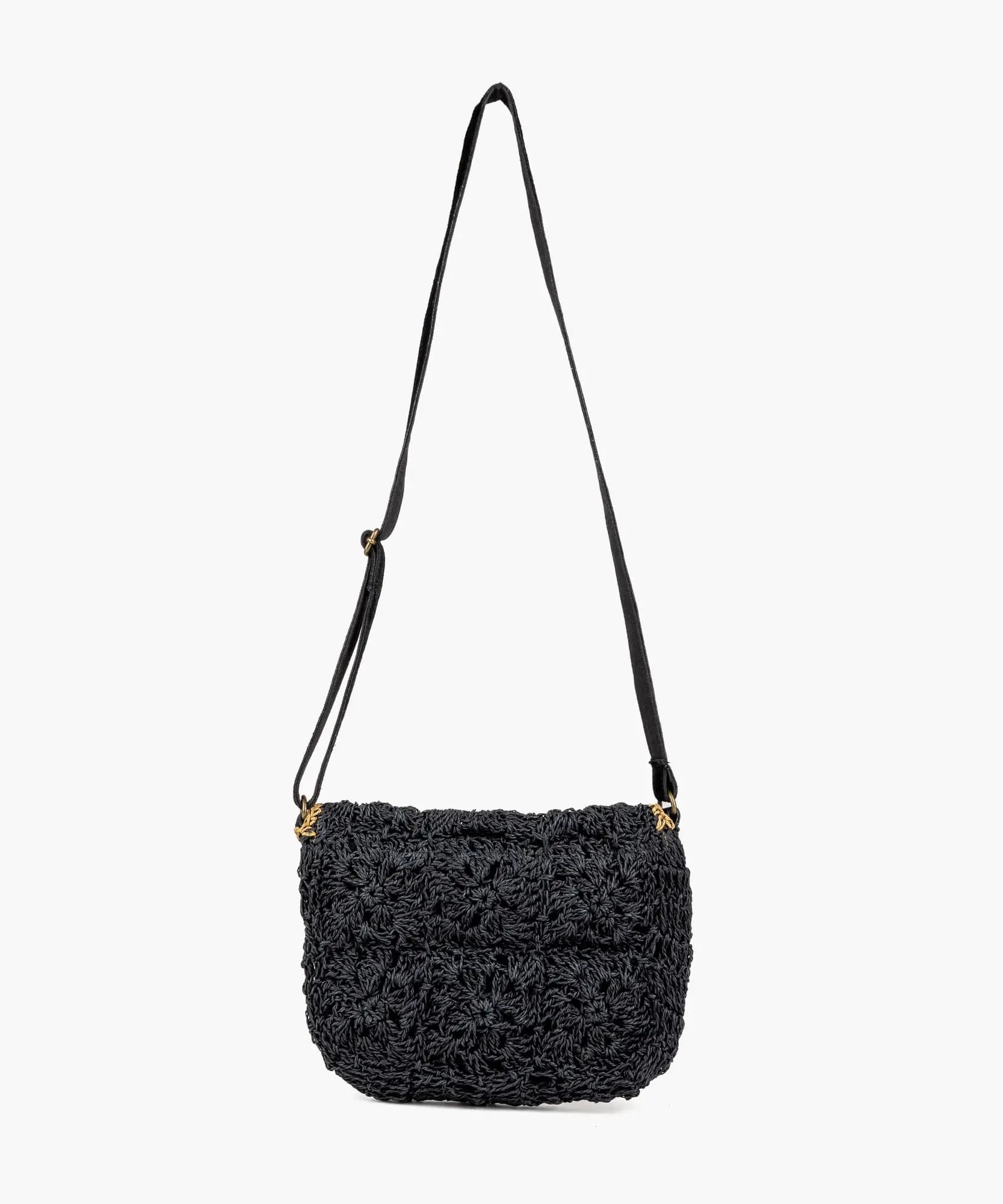 Cartera Bandolera Paradiso Crochet Raffia