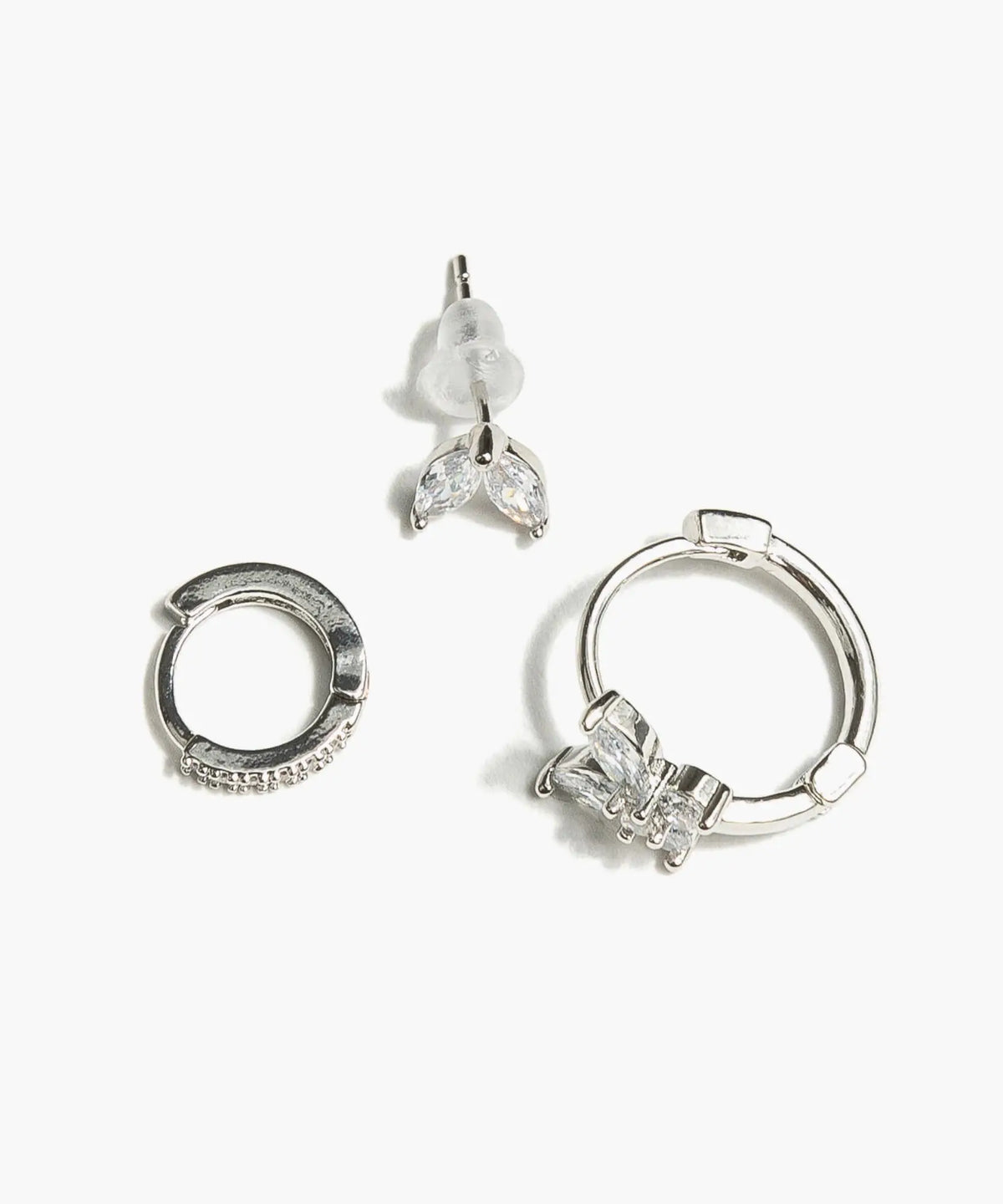 Set Aros Acero Inoxidable Hojas