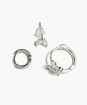 Set Aros Acero Inoxidable Hojas